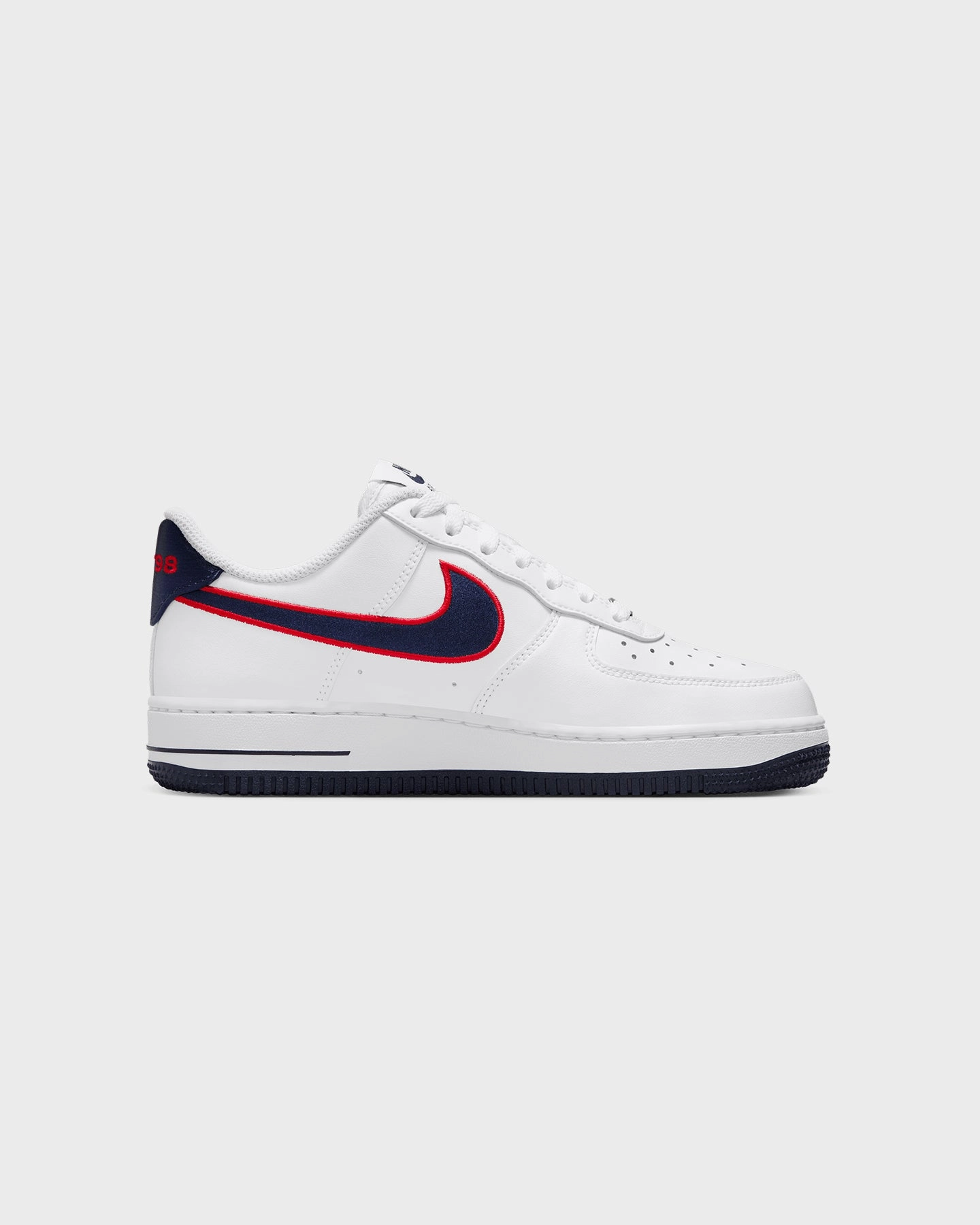 Nike Women's Air Force 1 '07 "Houston Comets Four-Peat" White/Obsidian/University Red Thermal Insulation Layer