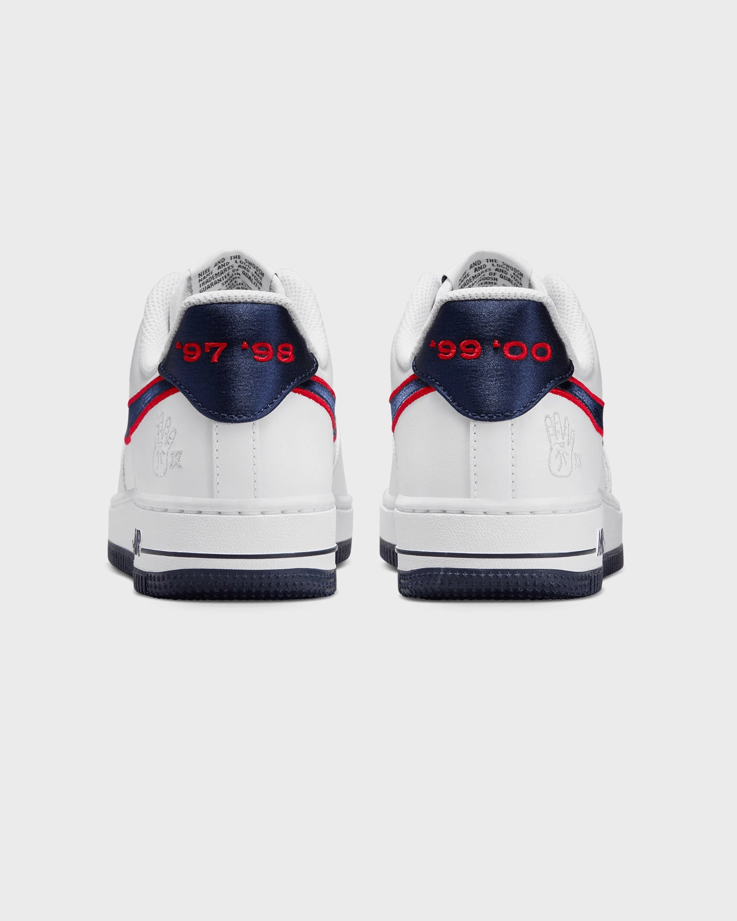 Nike Women's Air Force 1 '07 "Houston Comets Four-Peat" White/Obsidian/University Red Reinforced Arch Plate Compression Molded Foam