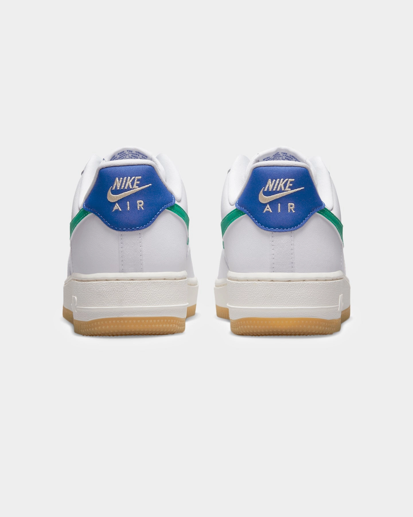 Nike Women's Air force 1 '07 White/Stadium Green cushioned collar