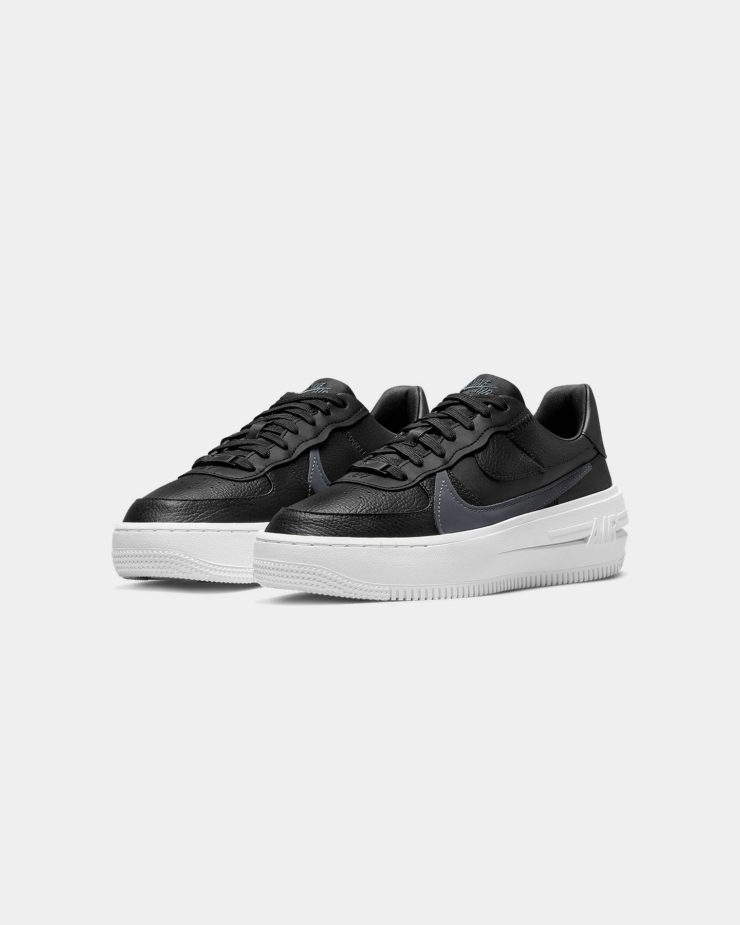 Vegan Material Construction Ventilated Mesh Upper Nike Women's Air Force 1 PLT.AF.ORM Black/Anthracite