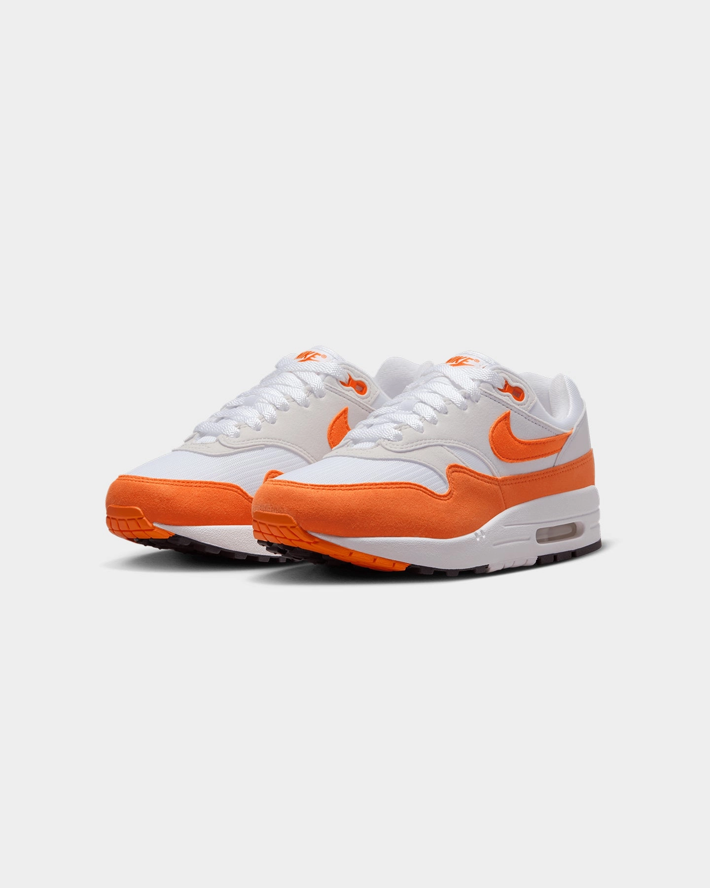 monochromatic golfers' accuracy Nike Women's Air Max 1 '87 "Safety Orange" Neutral Grey/Safety Orange