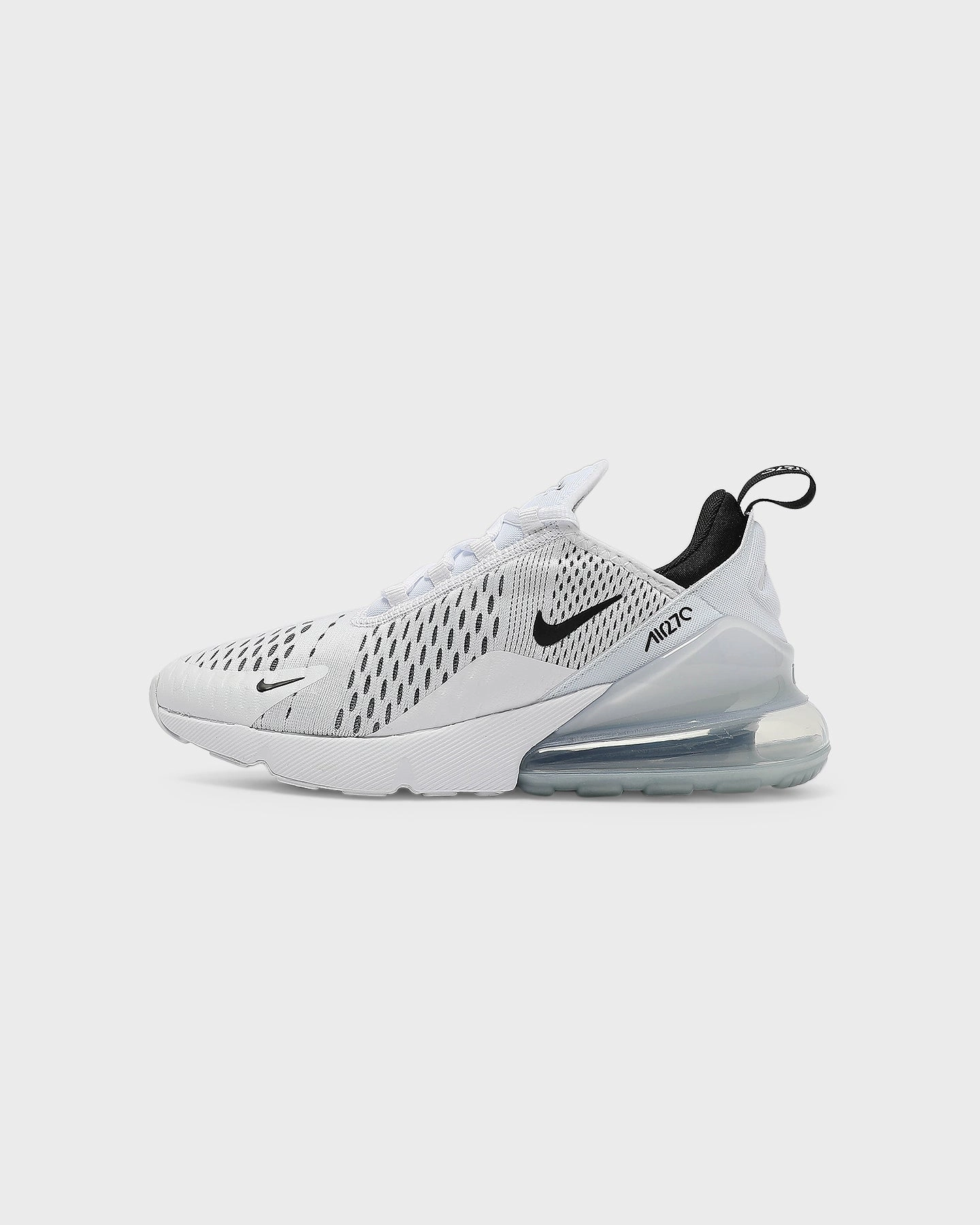 Nike Women's Air Max 270 White/Black/White Flexible Midfoot sunny - day shoes