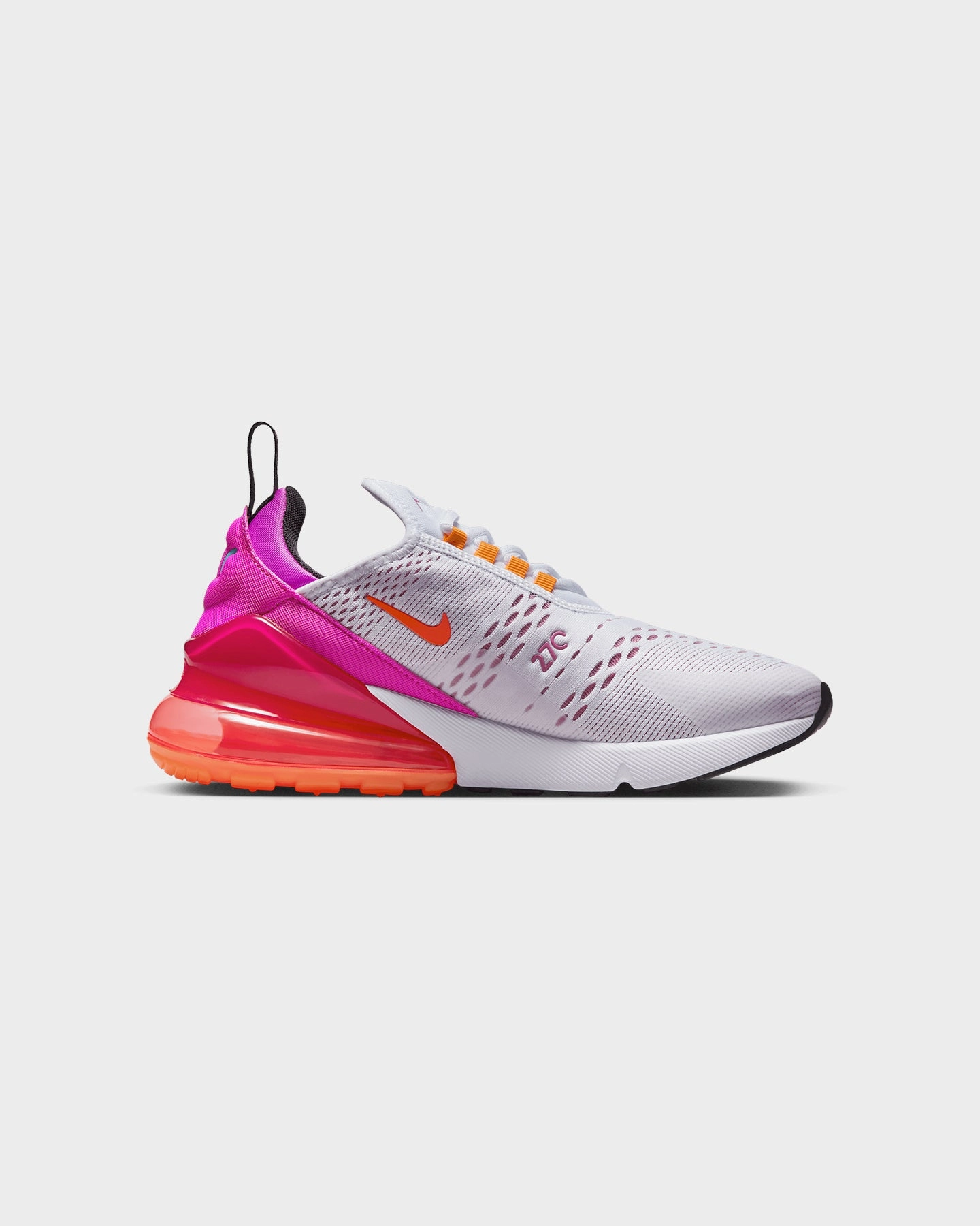 Shock - absorbing midsole Skiing Nike Women's Air Max 270 White/Bright Crimson