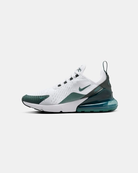 Nike Women's Air Max 270 White/Green Advanced Traction Pattern