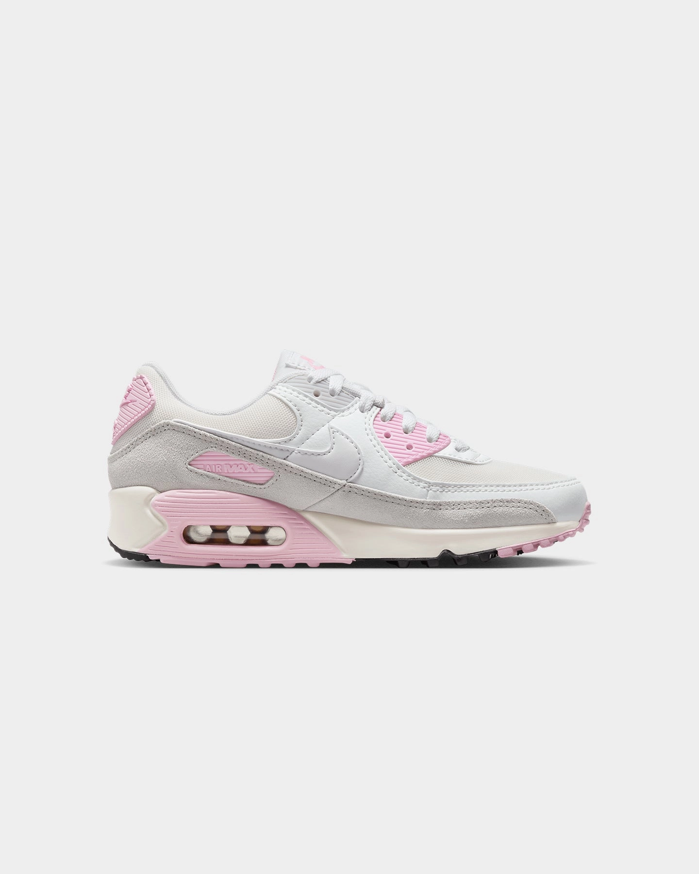 Seamless construction Nike Women's Air Max 90 "Athletic Department" White/Sail/Medium Soft Pink