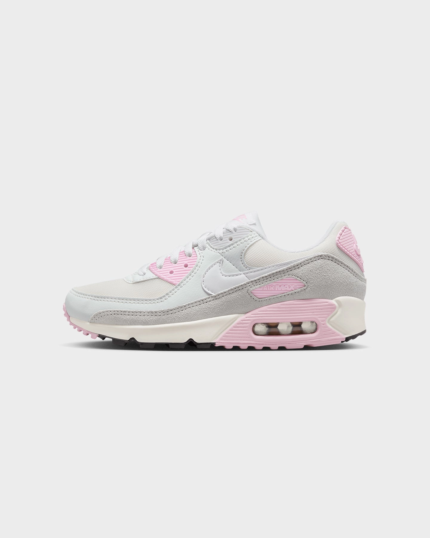 men's medium Nike Women's Air Max 90 "Athletic Department" White/Sail/Medium Soft Pink