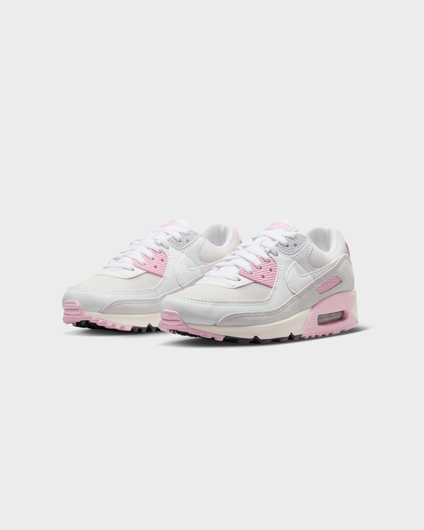 Torsion Control System Casual Ease Nike Women's Air Max 90 "Athletic Department" White/Sail/Medium Soft Pink