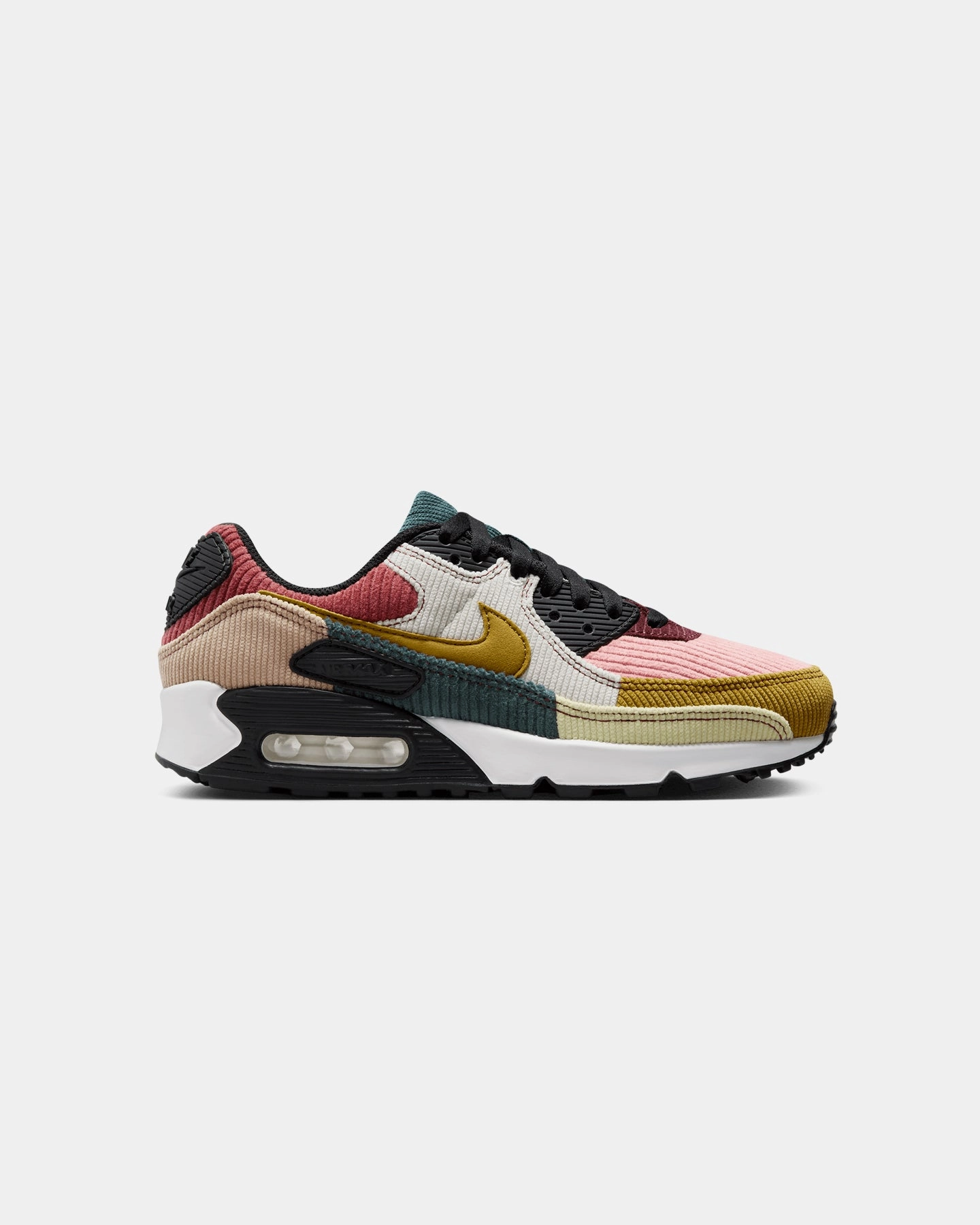 Nike Women's Air Max 90 "CordAiroy" Black/Bronze Snug Heel Lock