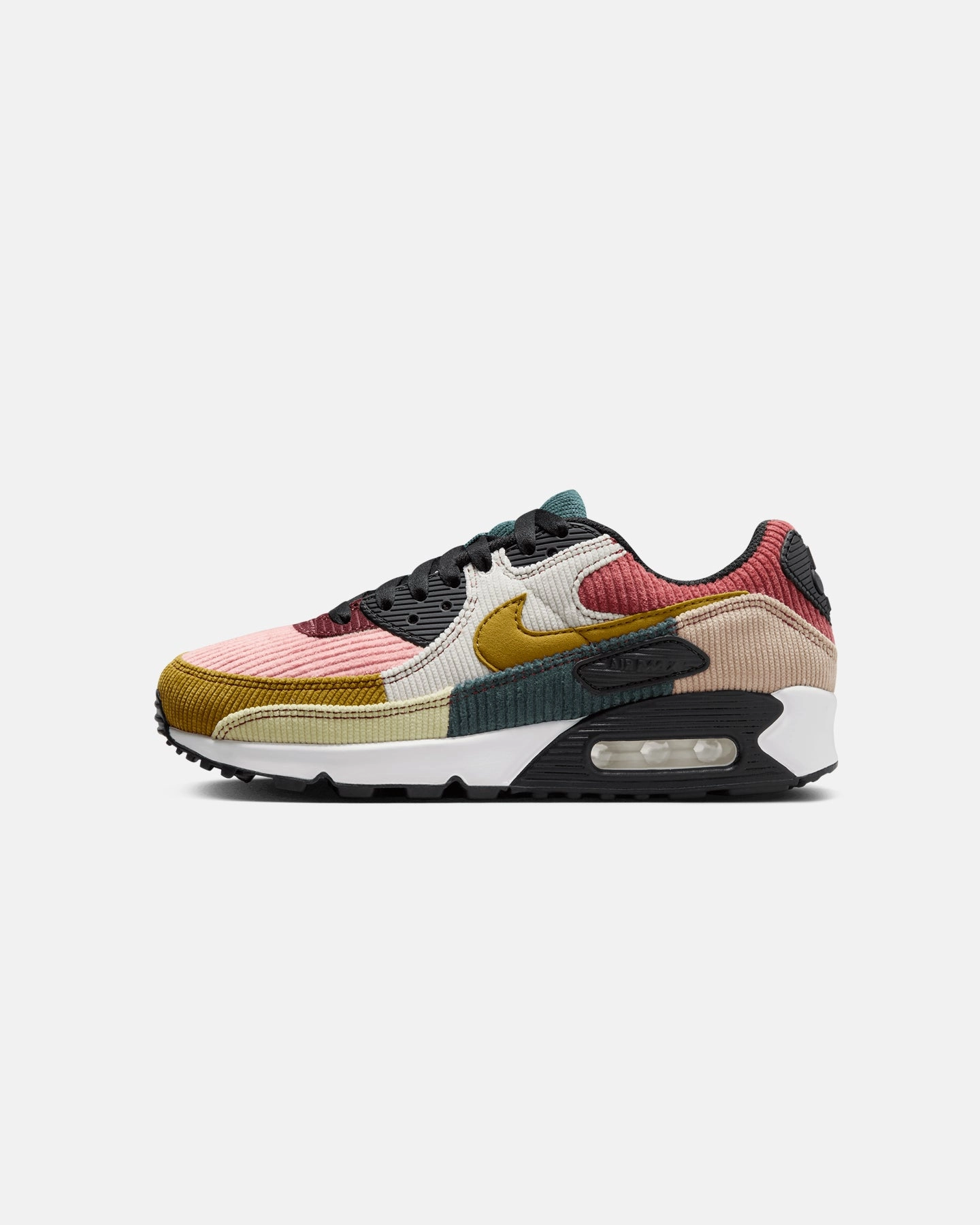Nike Women's Air Max 90 "CordAiroy" Black/Bronze Heel Stabilization