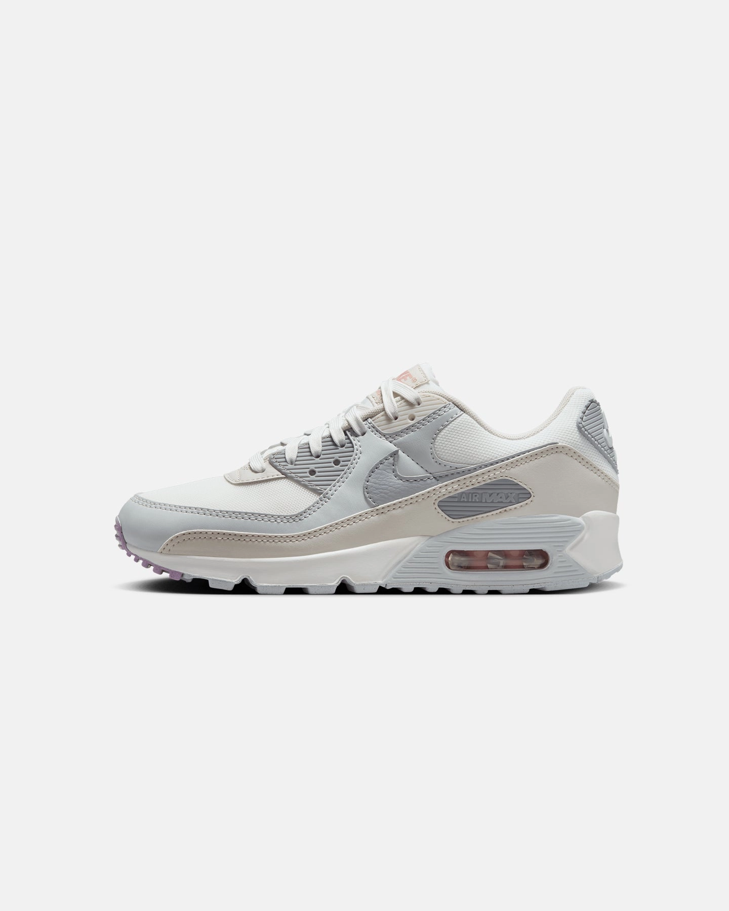 Nike Women's Air Max 90 Summit White/Wolf Grey Moisture Wicking Lining hikers'