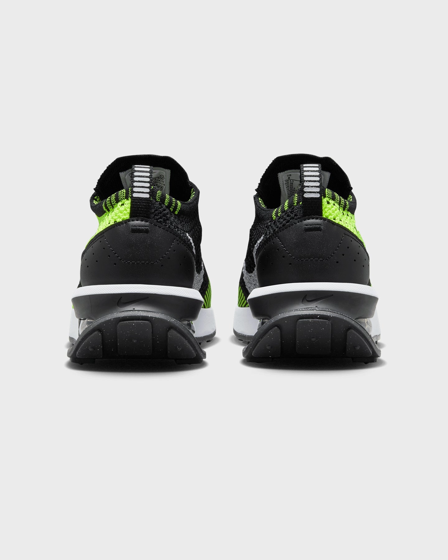 Nike Women's Air Max FlyKnit Racer Volt/Black Elevated arch Seamless lining