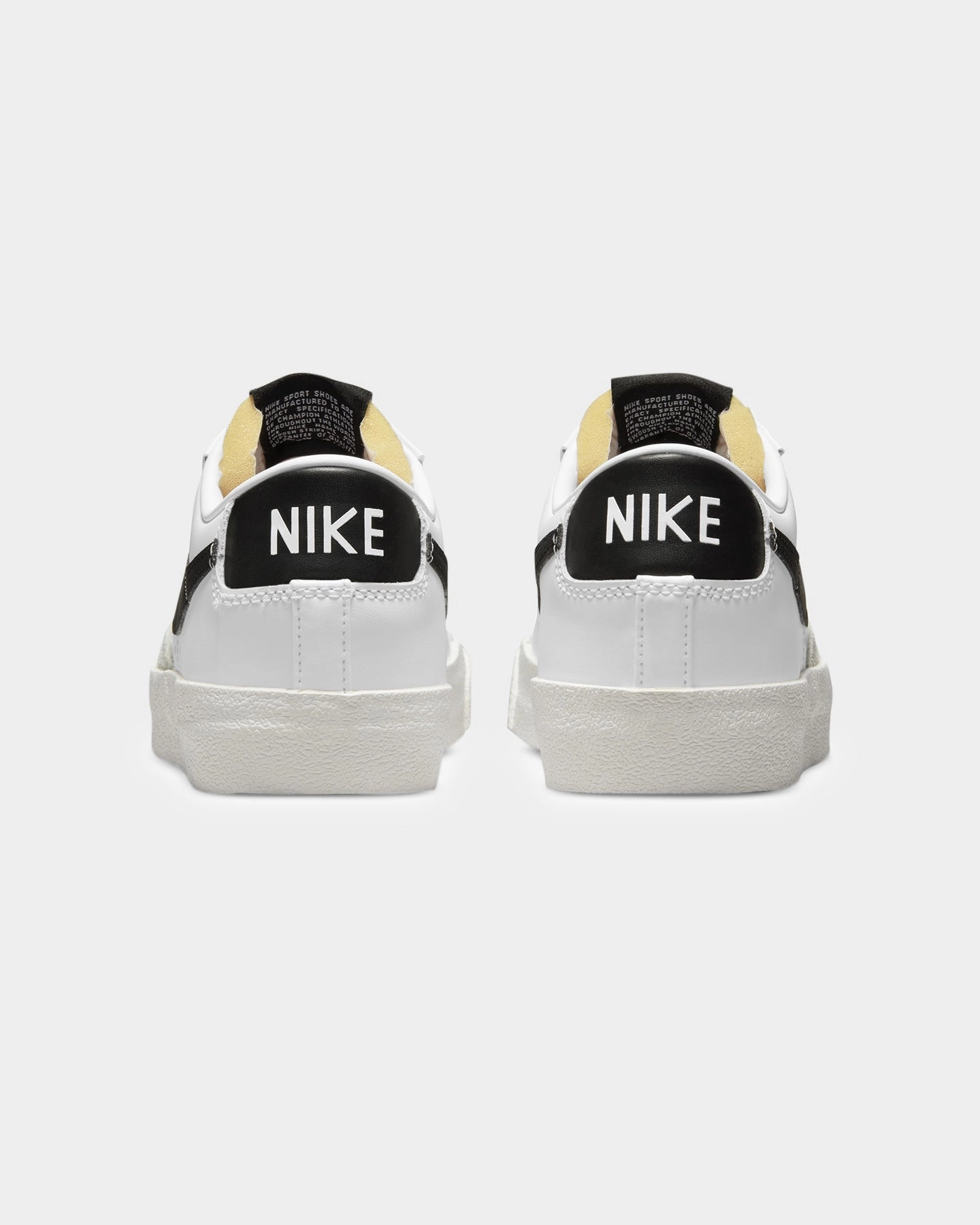 Odor Control Technology Heel Stabilization Nike Women's Blazer Low '77 White/Black/Sail White