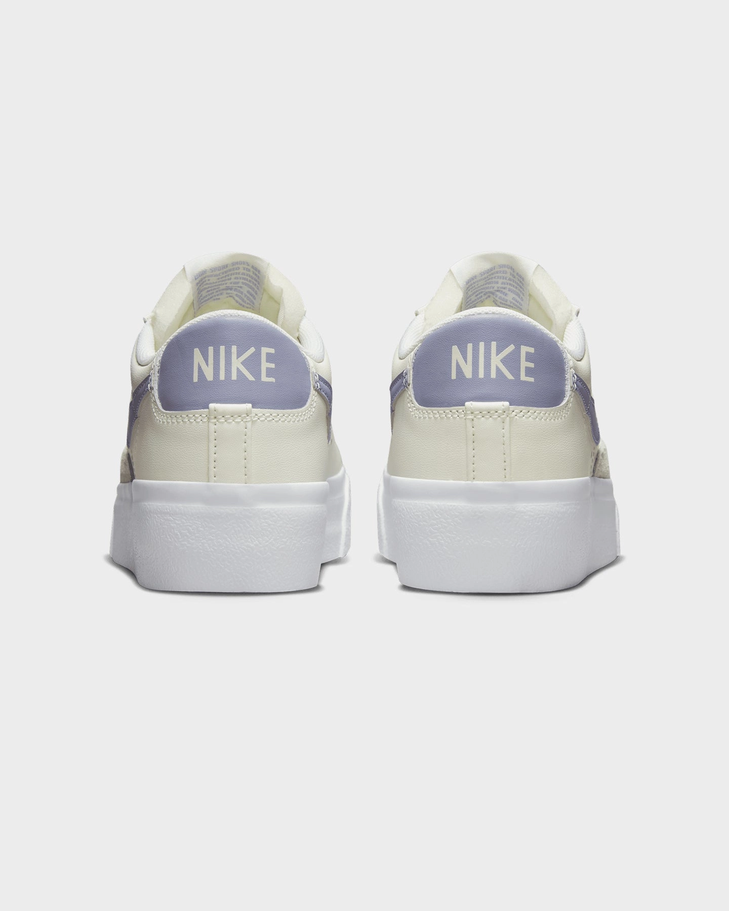 Nike Women's Blazer Low Platform Sail/Indigo Haze embossed