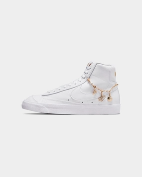 Nike Women's Blazer Mid '77 LX White/White/Metal Vibrant Look