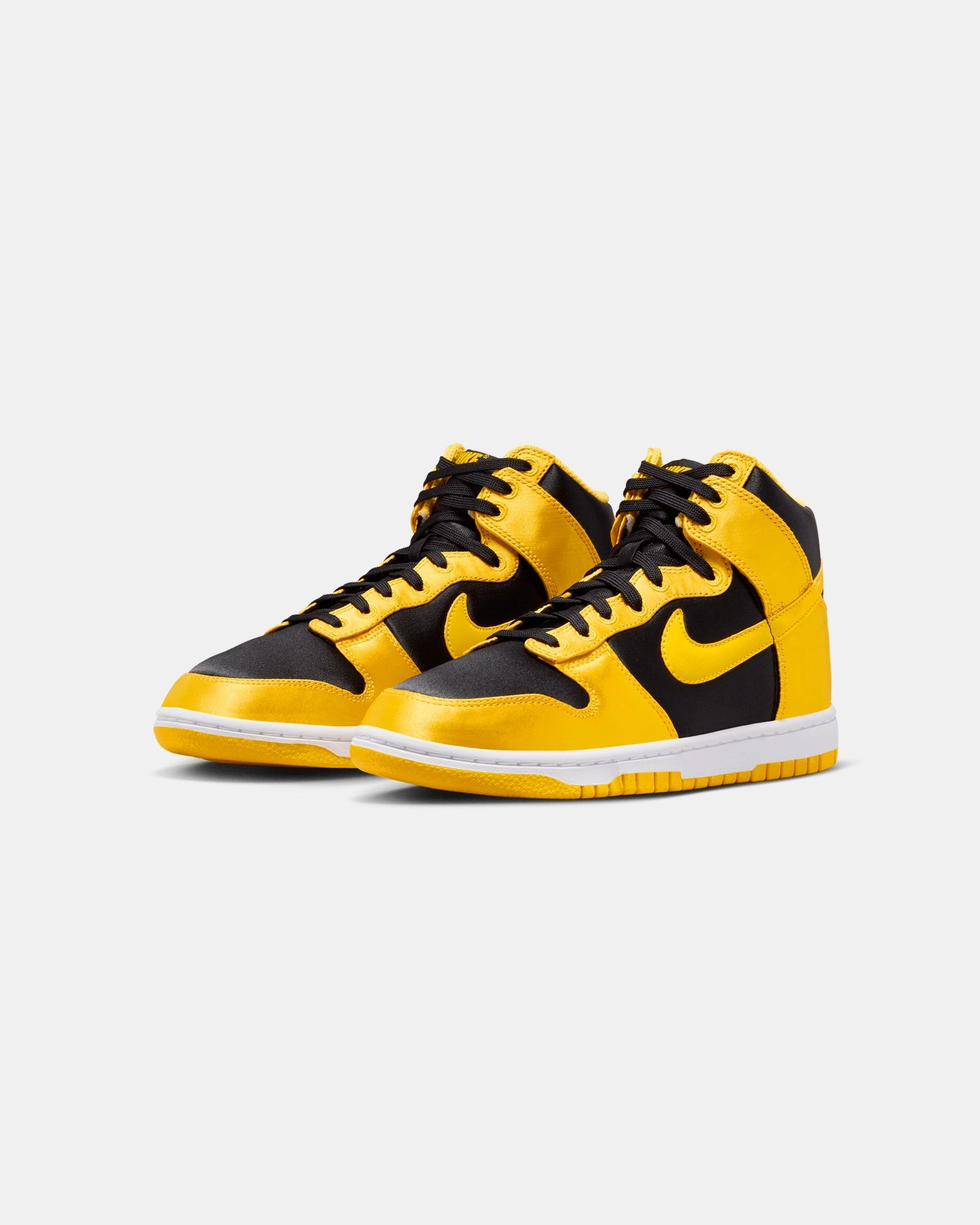 Nike Women's Dunk High Essential Twist "Goldenrod Satin" Black/Varsity Maize volleyball players