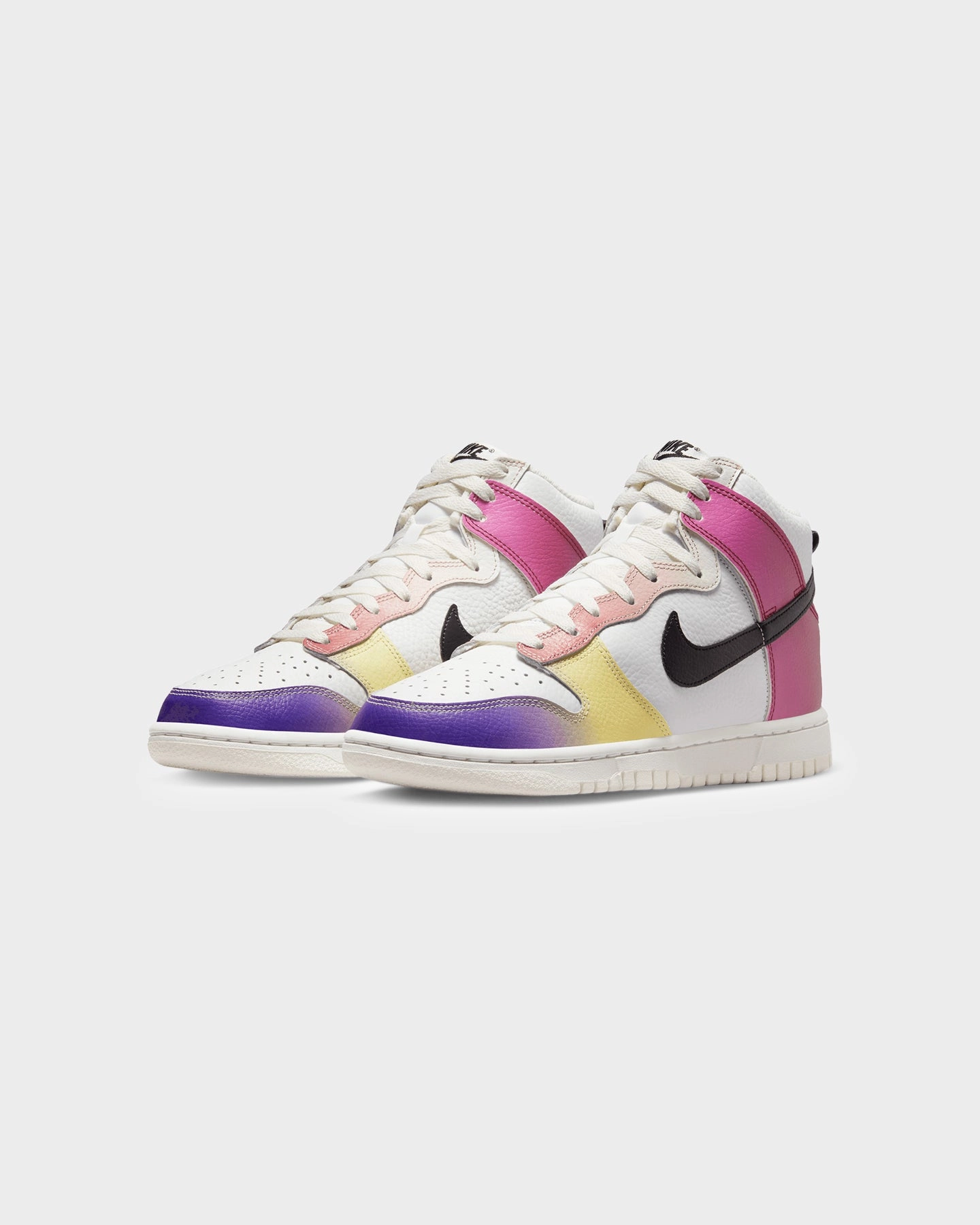Ultra-soft sole Classy silhouette Nike Women's Dunk High "Multi-Colour Gradient" Summit White/Black