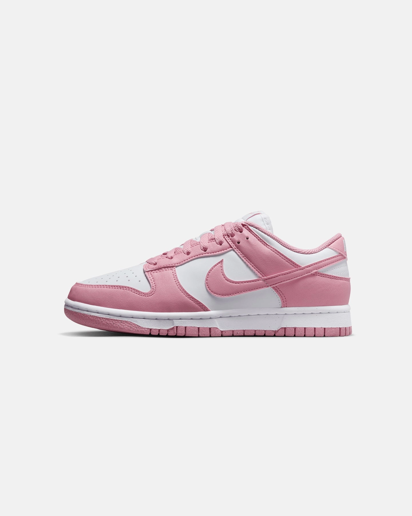Nike Women's Dunk Low Next Nature "Elemental Pink" White/Pink Impact Diffusion Layer Recycled Components