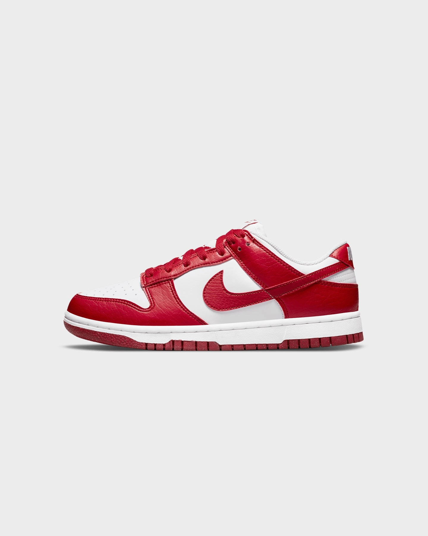 Nike Women's Dunk Low Next Nature "Gym Red" White/Gym Red Rocker sole geometry