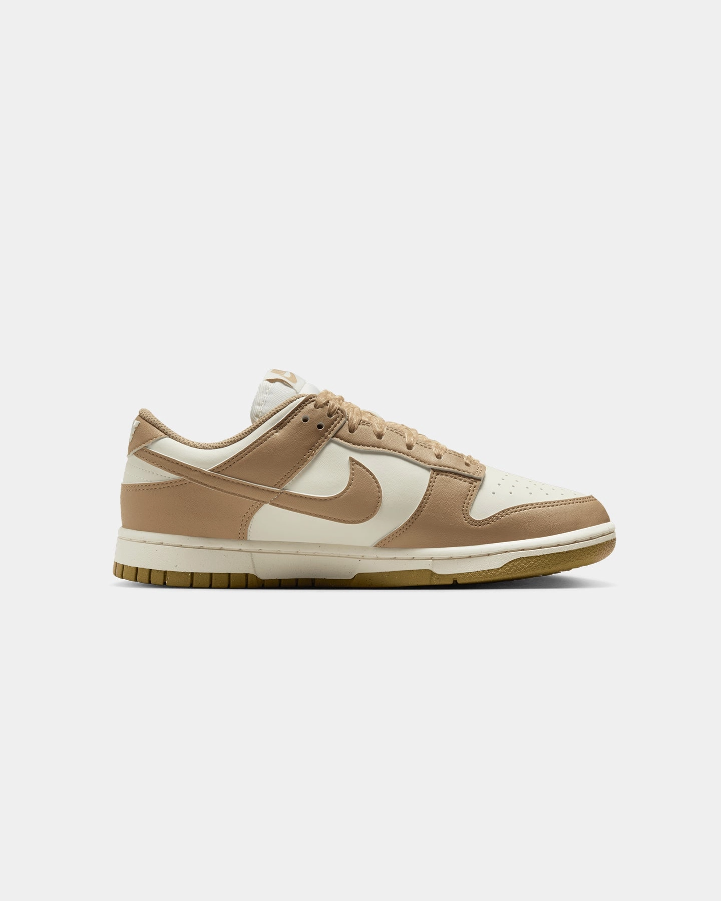 Nike Women's Dunk Low Next Nature Sail Recycled Rubber Outsole Stacked Heel