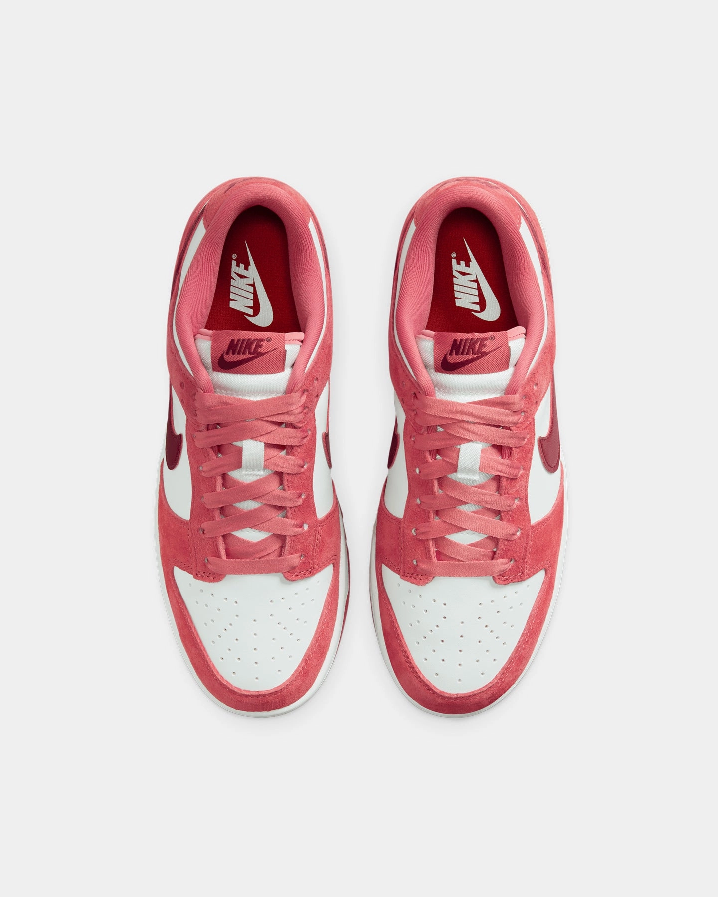 Nike Women's Dunk Low Valentine's Day White/Red Secure stability Slip-resistant ease