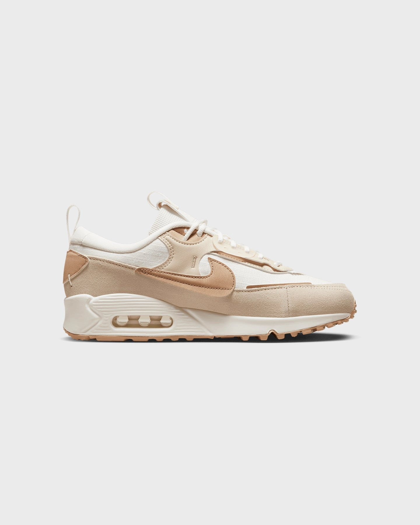 Nike Women's Nike Air Max 90 Futura Sail/Hemp-Black daily commuters' sneakers Friction Reduction Tech