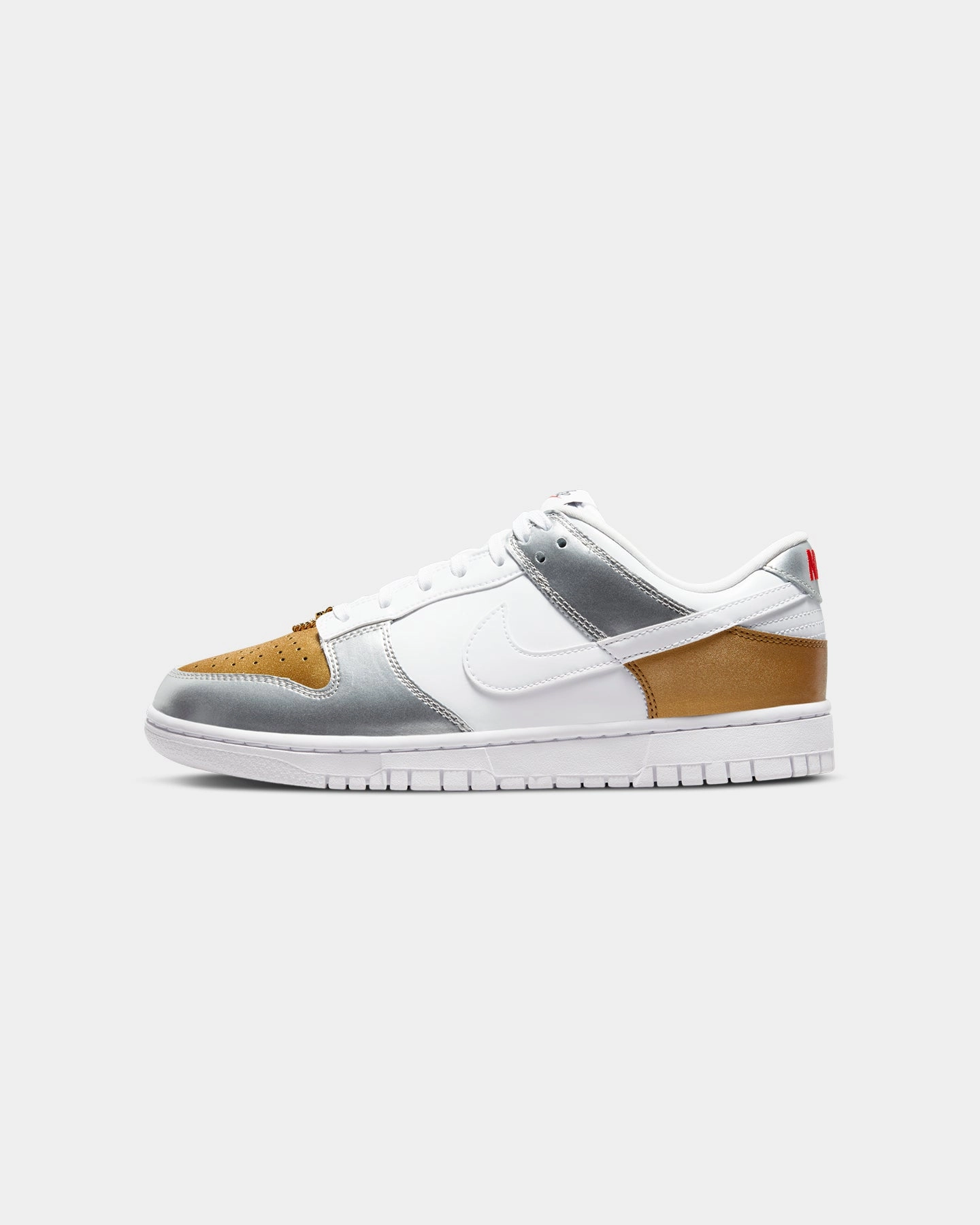 athletes' performance rewarding Nike Women's Nike Dunk Low SE "Heirloom" Gold/White-Silver