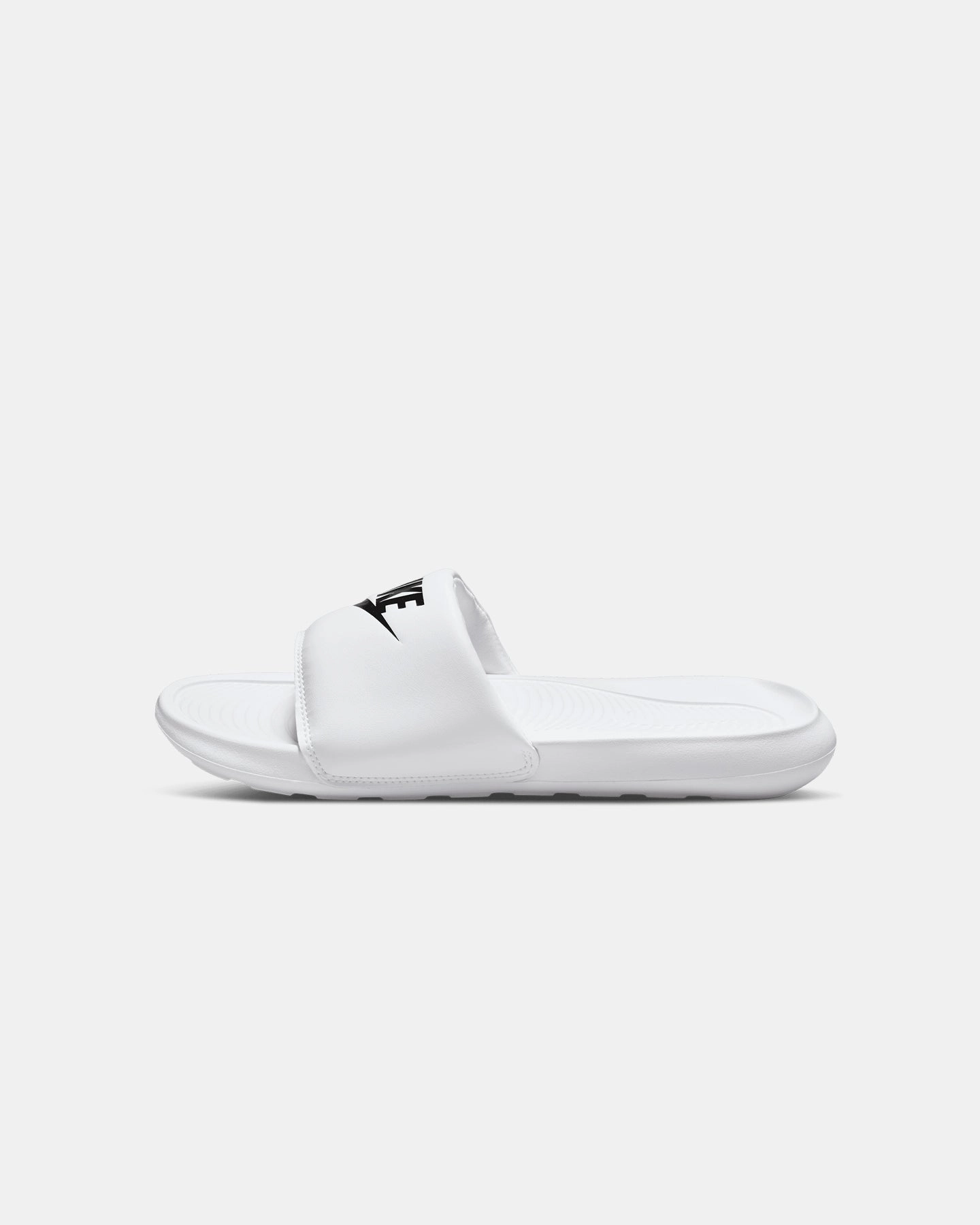 Sleek Wear Contoured Sole Nike Women's Victori One Slide White/Black