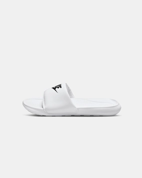 Sleek Wear Contoured Sole Nike Women's Victori One Slide White/Black