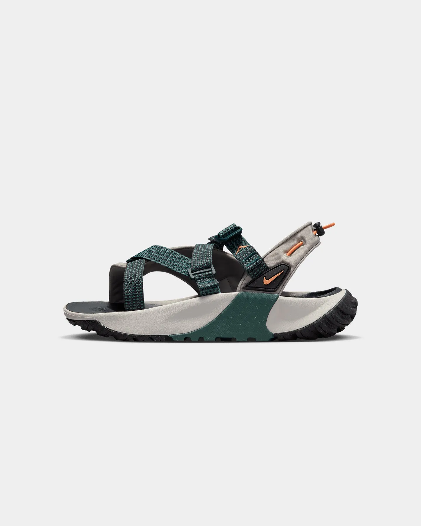 Orthopedic Rocker Sole Stabilizing Heel Cup Nike Oneonta Sandals Cobblestone/ORange