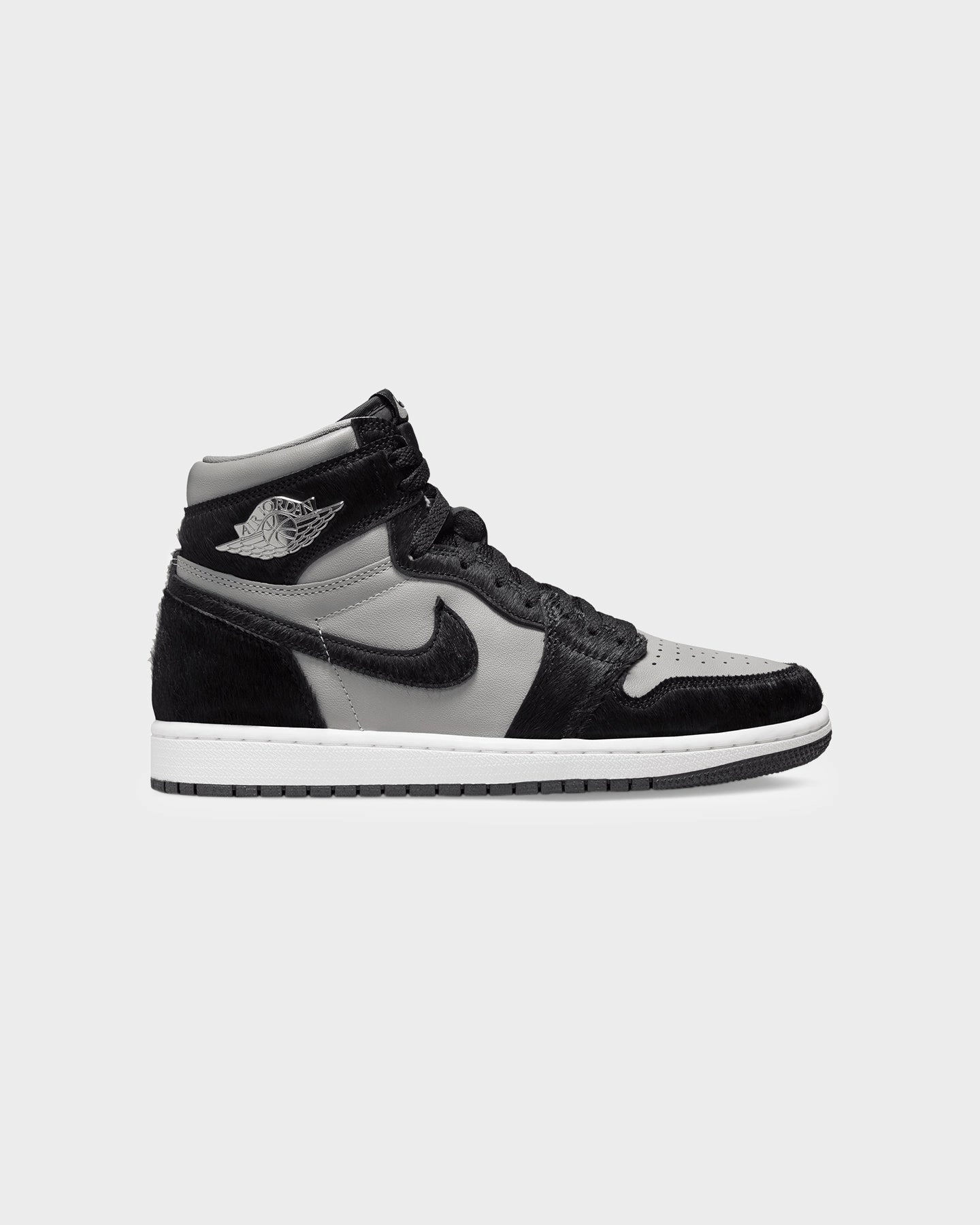 Jordan Women's Air Jordan 1 Retro Hi "Twist 2.0" Medium Grey/Black Sporty Look Reinforced Eyelet Durability