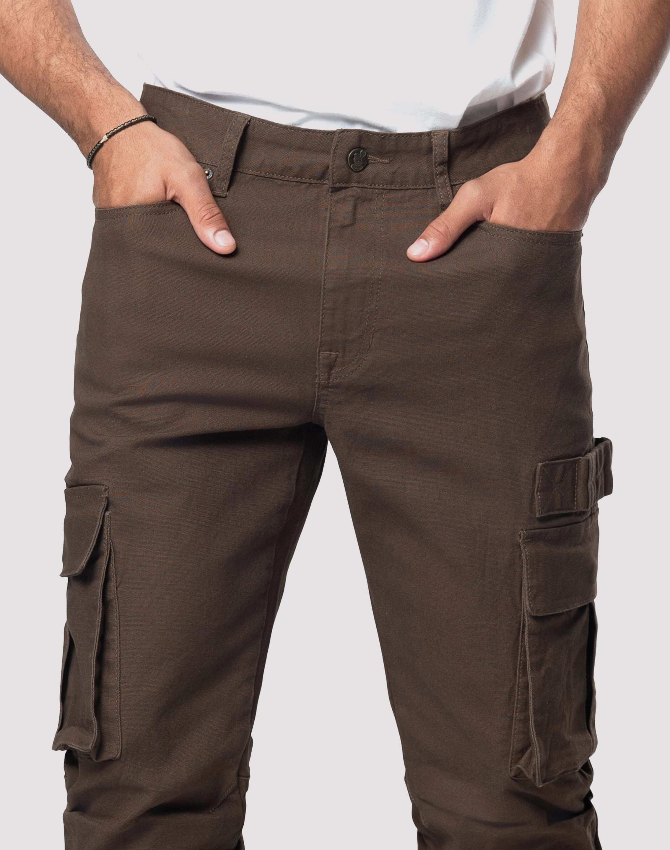 Unbeatable comfort Abrasion Dispersing Texure Grindhouse Cargo Straight Fit Denim Jeans With Loops