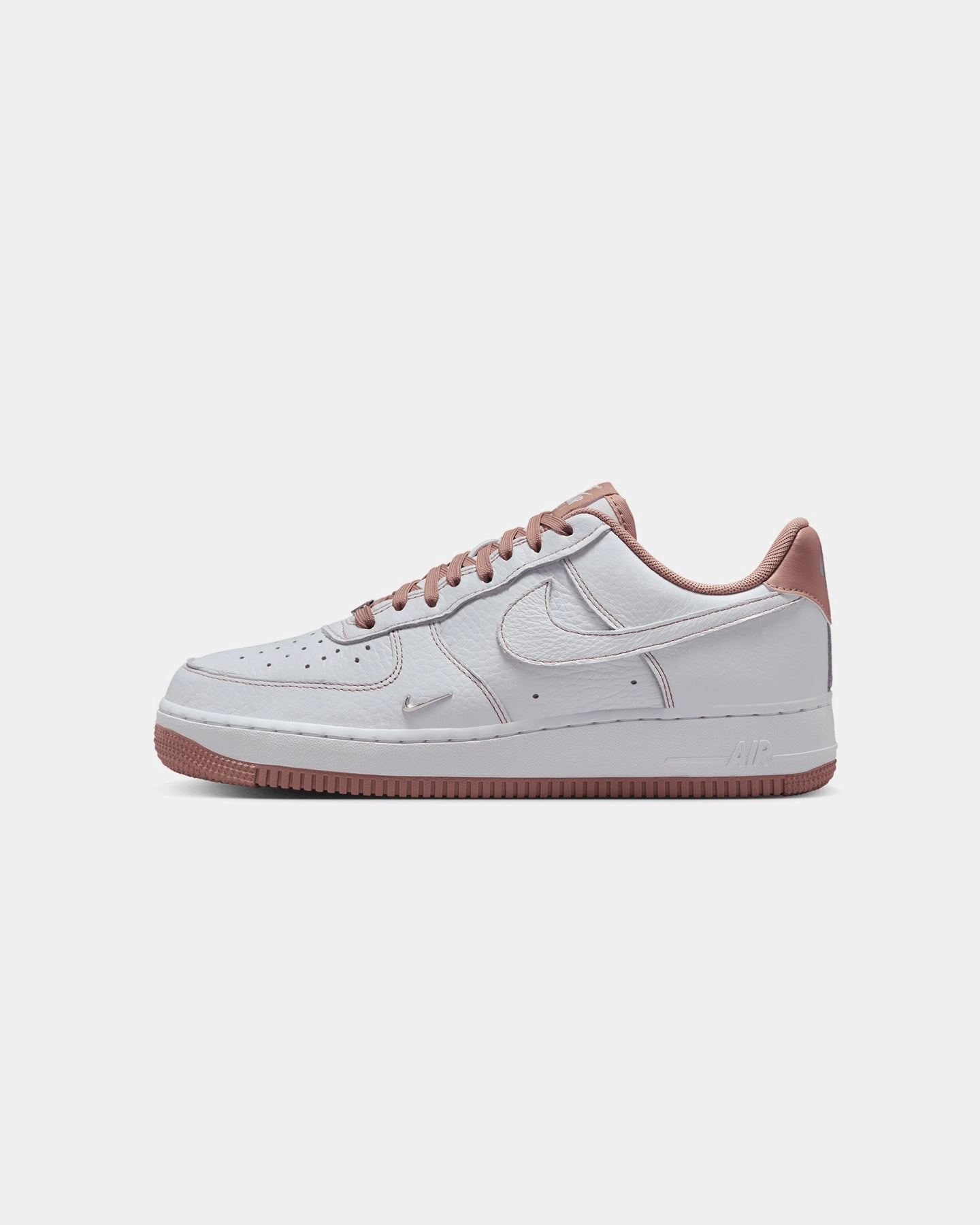 Nike Women's Air Force 1 '07 "Mini Jewel" White/Pink Eco Friendly Composite zip - type