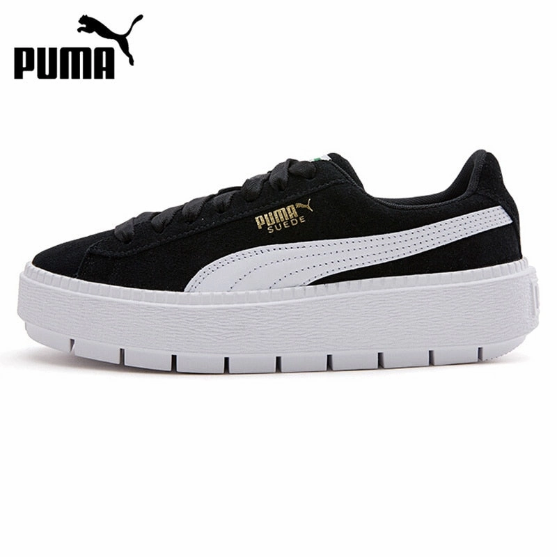 Original New Arrival  PUMA Platform Trace Wn;s MU Women's Skateboarding Shoes Sneakers Outdoor Use Lightweight Knit Fabric