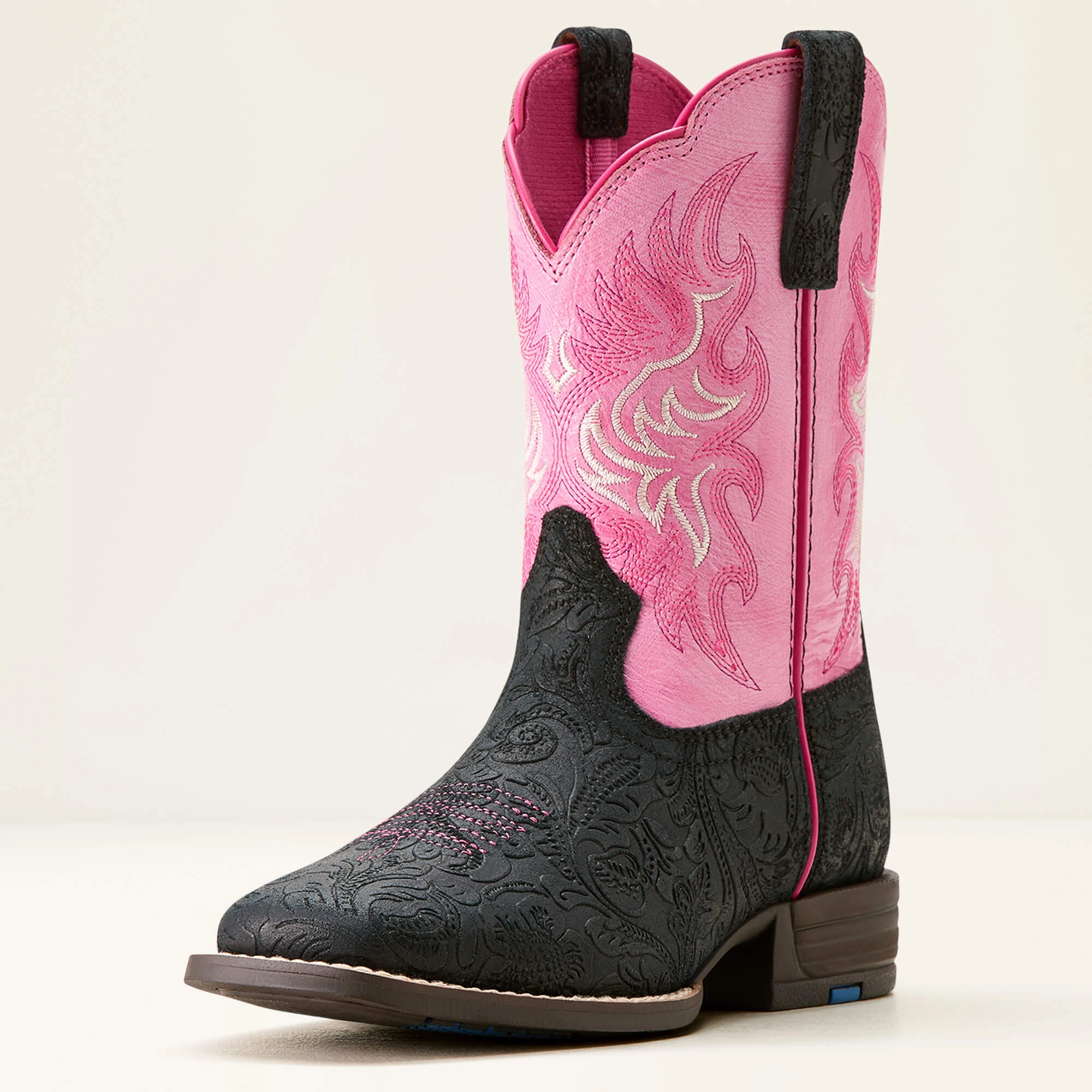 ARIAT KIDS' Style No. 10053622 Outrider BLACK FLORAL EMBOSS|PAINTED PEONY Winter Footwear