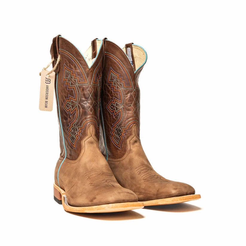 Anderson Bean Dark Brown Barcelona with 13" Brown Avatar Top S5004 Adjustable Strap dance shoes