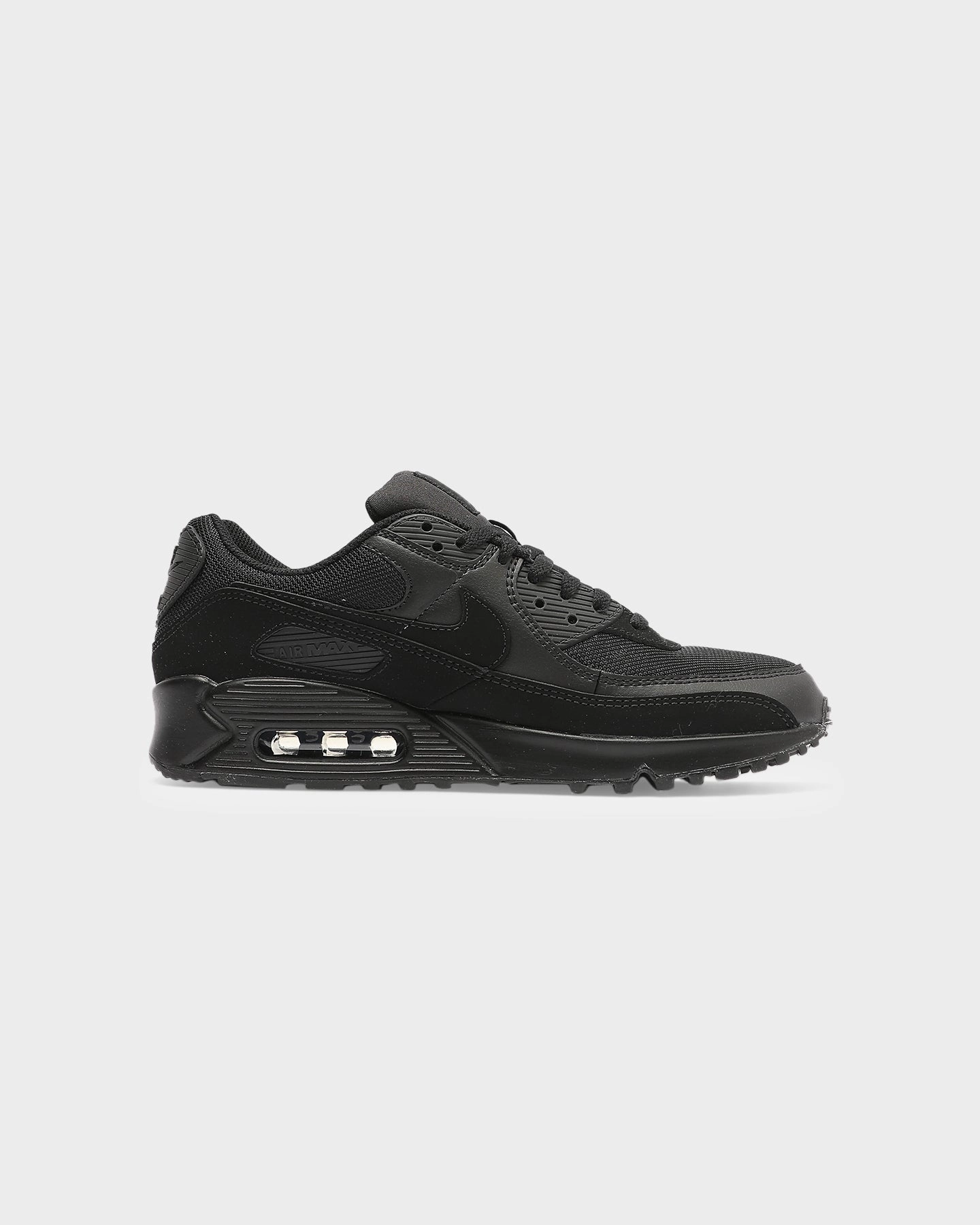 Stitch Free Construction Ergonomic Footbed Nike Air Max 90 Black/Black