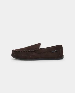 Polo Ralph Lauren Declan Slippers Chocolate/Cream Vibrant Style