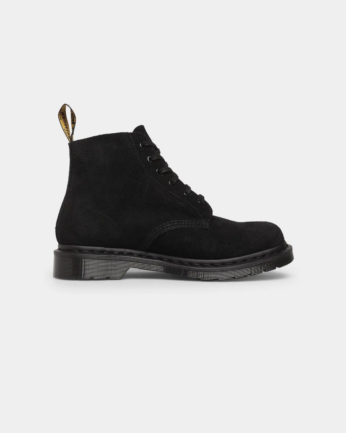 Temperature control Iconic Style Dr. Martens 101 Mono 6 Eye Boot Black E.H.Suede