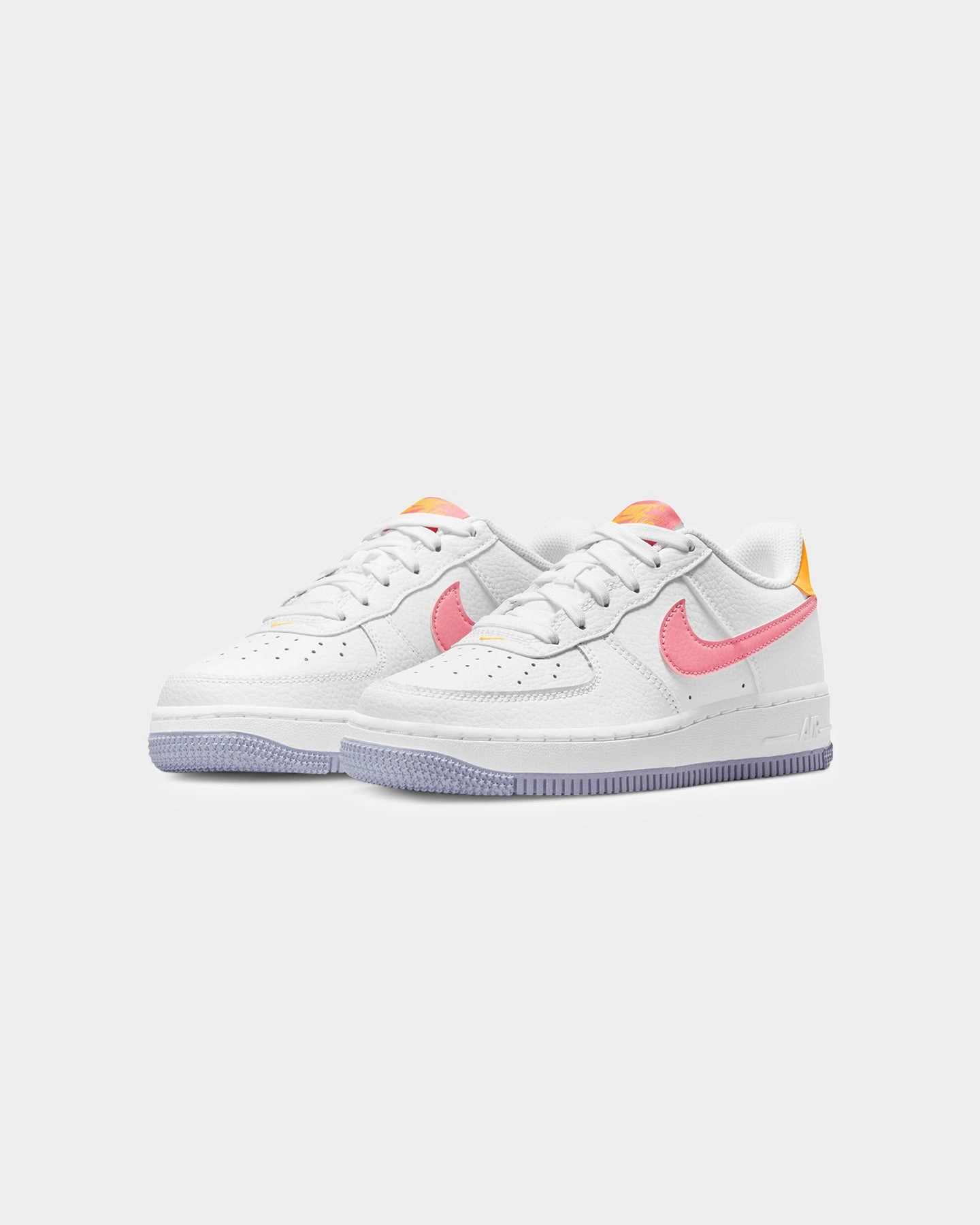ShockAbsorbing Active Fit Nike Kids' Air Force 1 (GS) White/Coral Chalk