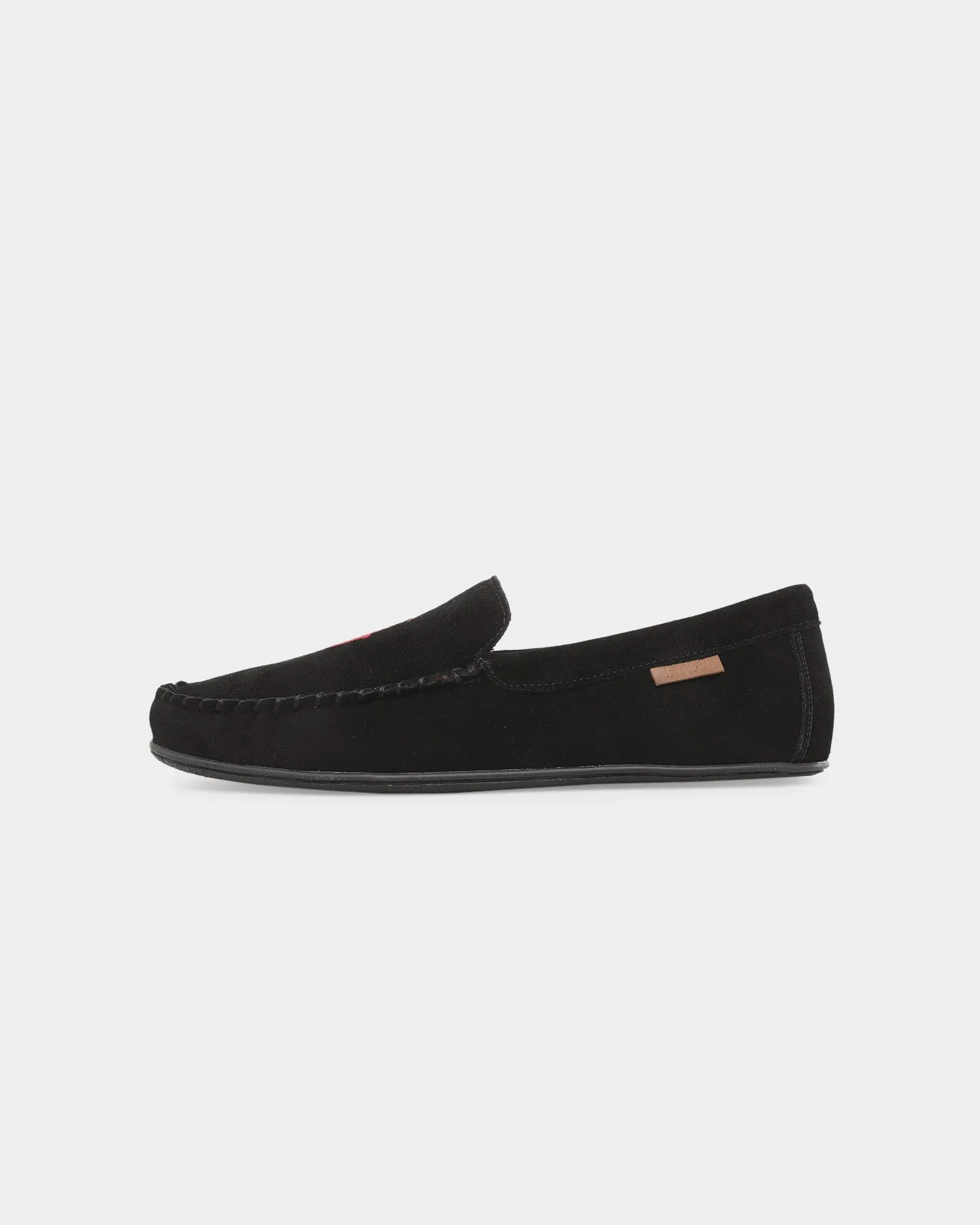 Supportive Heel Counter Lightweight Reinforced Heel Polo Ralph Lauren Collins Slipper Black