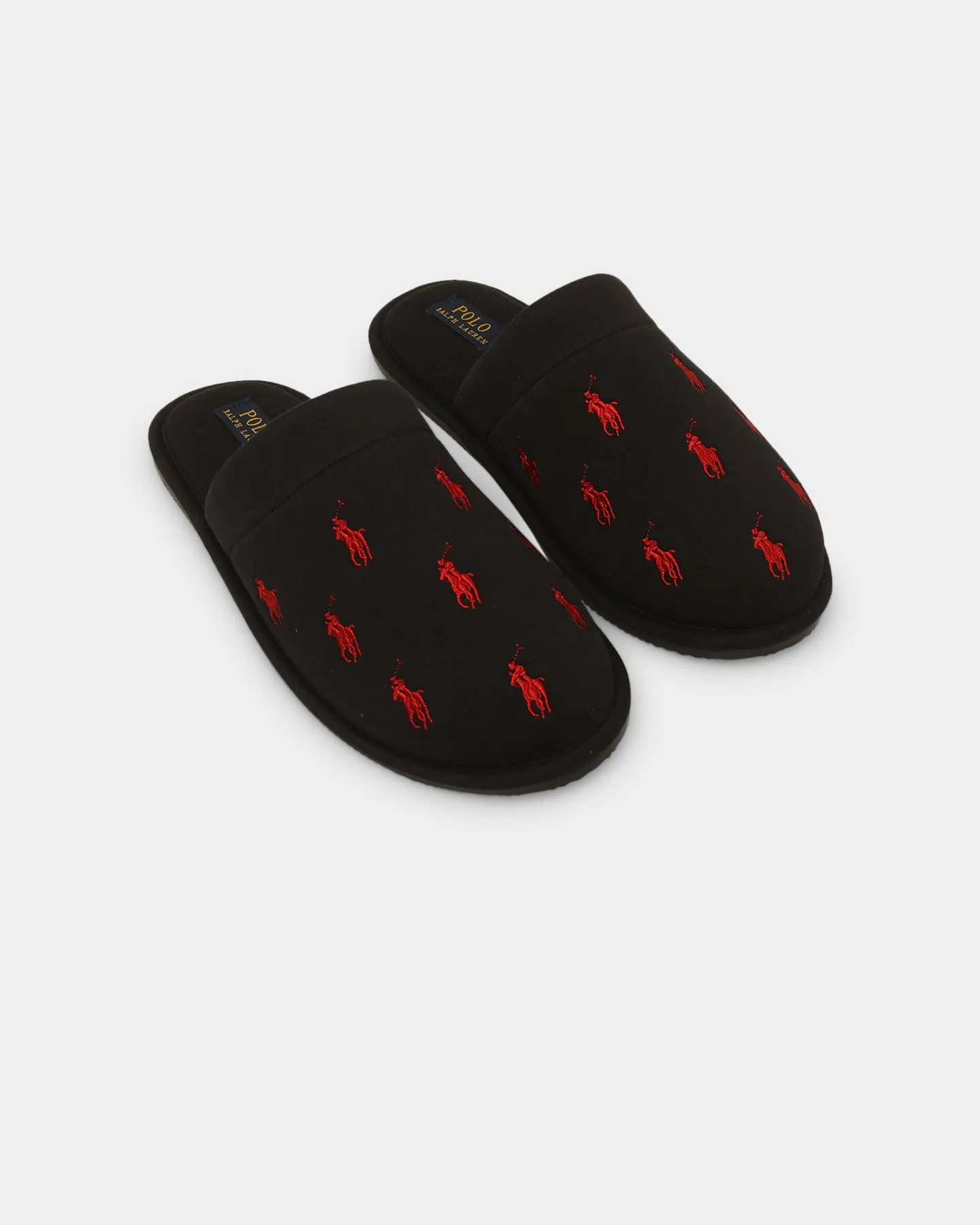 sporty - style Polo Ralph Lauren Klarence Repeat PP Slippers Black