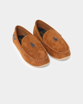 Weatherproof Coating Durable Tread Pattern Polo Ralph Lauren Declan Slippers Snuff Wheat/Tartan