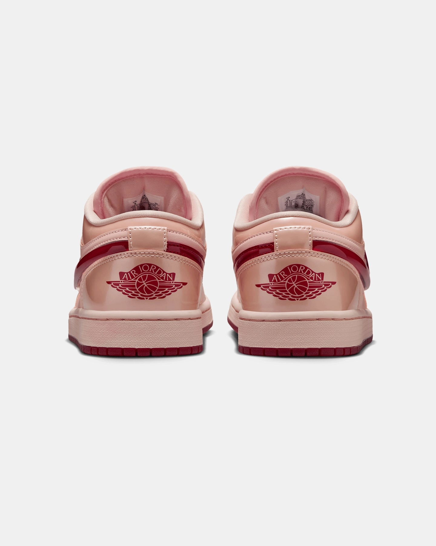 Jordan Women's Air Jordan 1 Low SE "V-Day" Coral Rockered Profile Printed