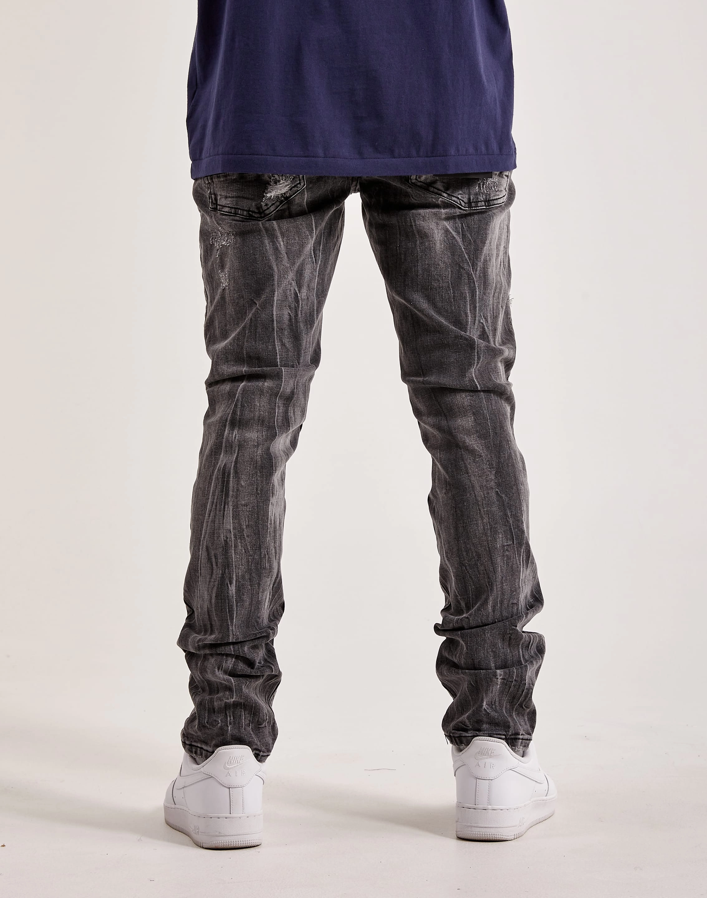 Smoke Rise Rip & Repair Basic Slim Denim All-around traction rollerblading