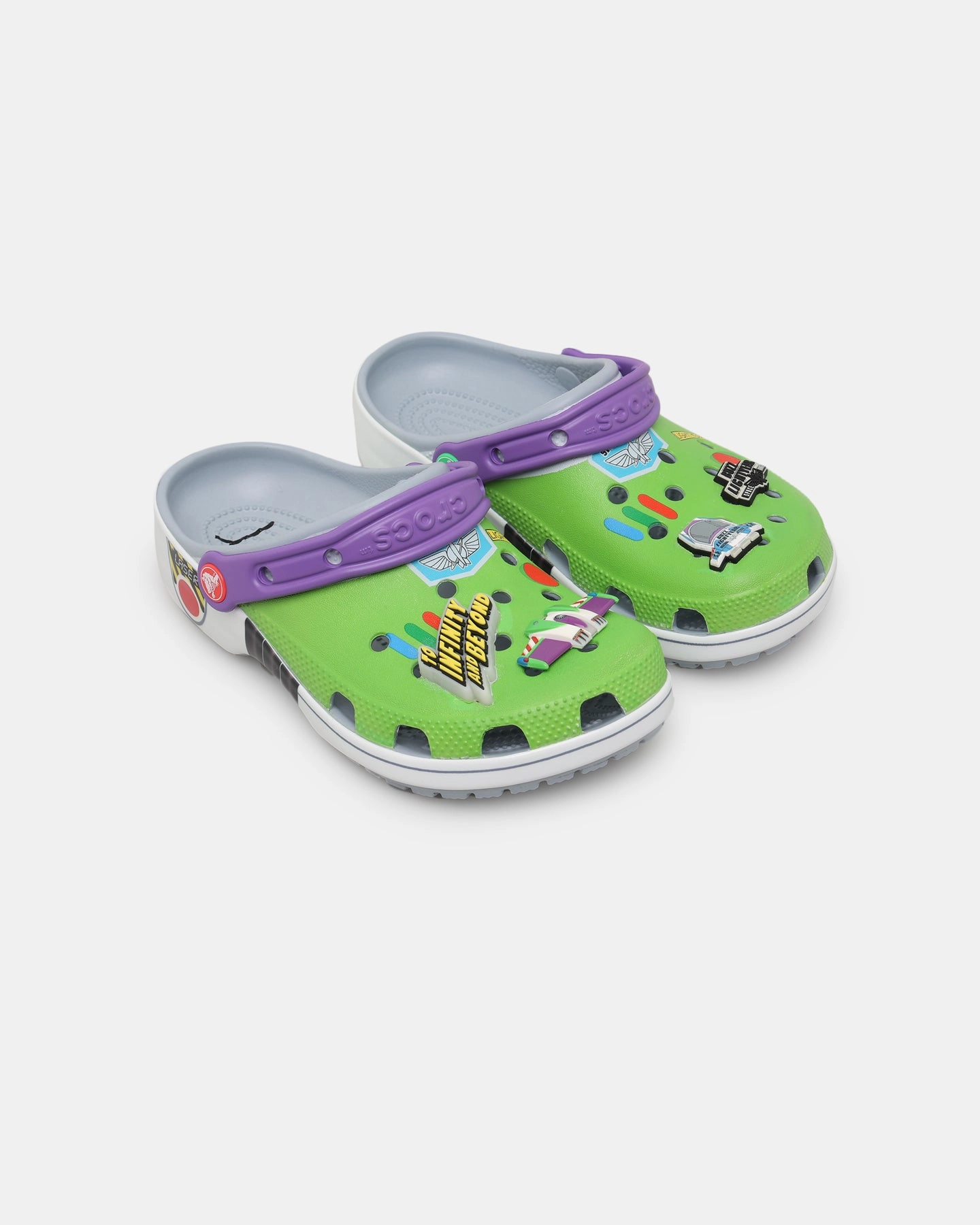 Crocs X Pixar Toy Story  Buzz Lightyear Kids' Classic Clog (GS) Blue Grey Low Comfort