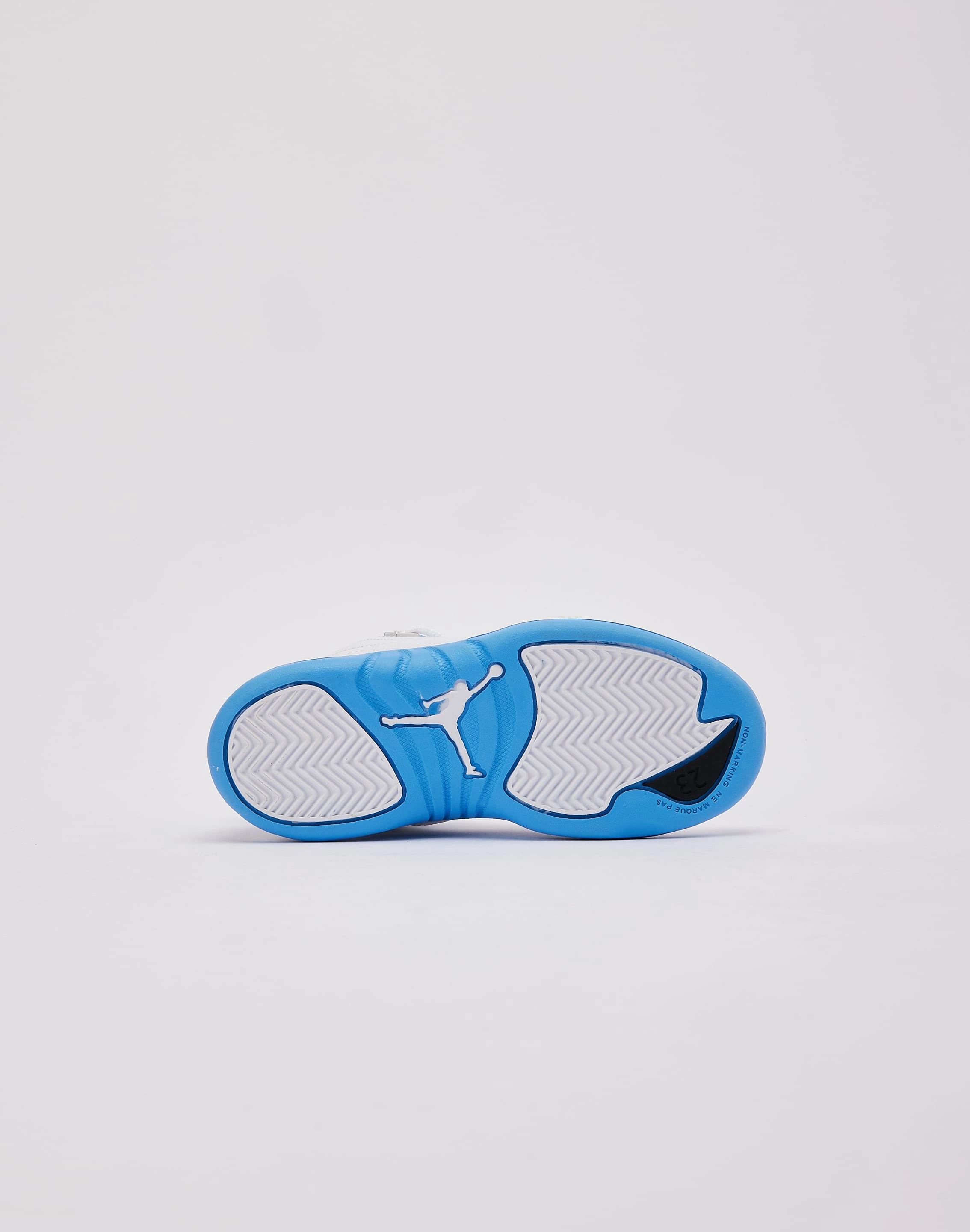 Jordan Air Jordan 12 Retro 'White and University Blue' Pre-School Comfortable Footbed