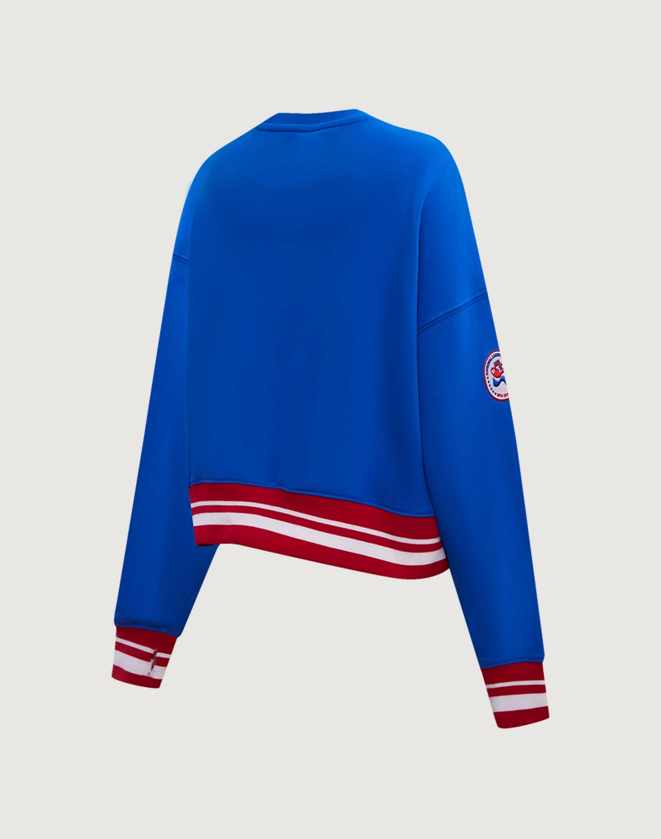 Pro Standard MLB Atlanta Braves Retro Classic Rib Crewneck Hydrophobic Coating Treatment Padded Support