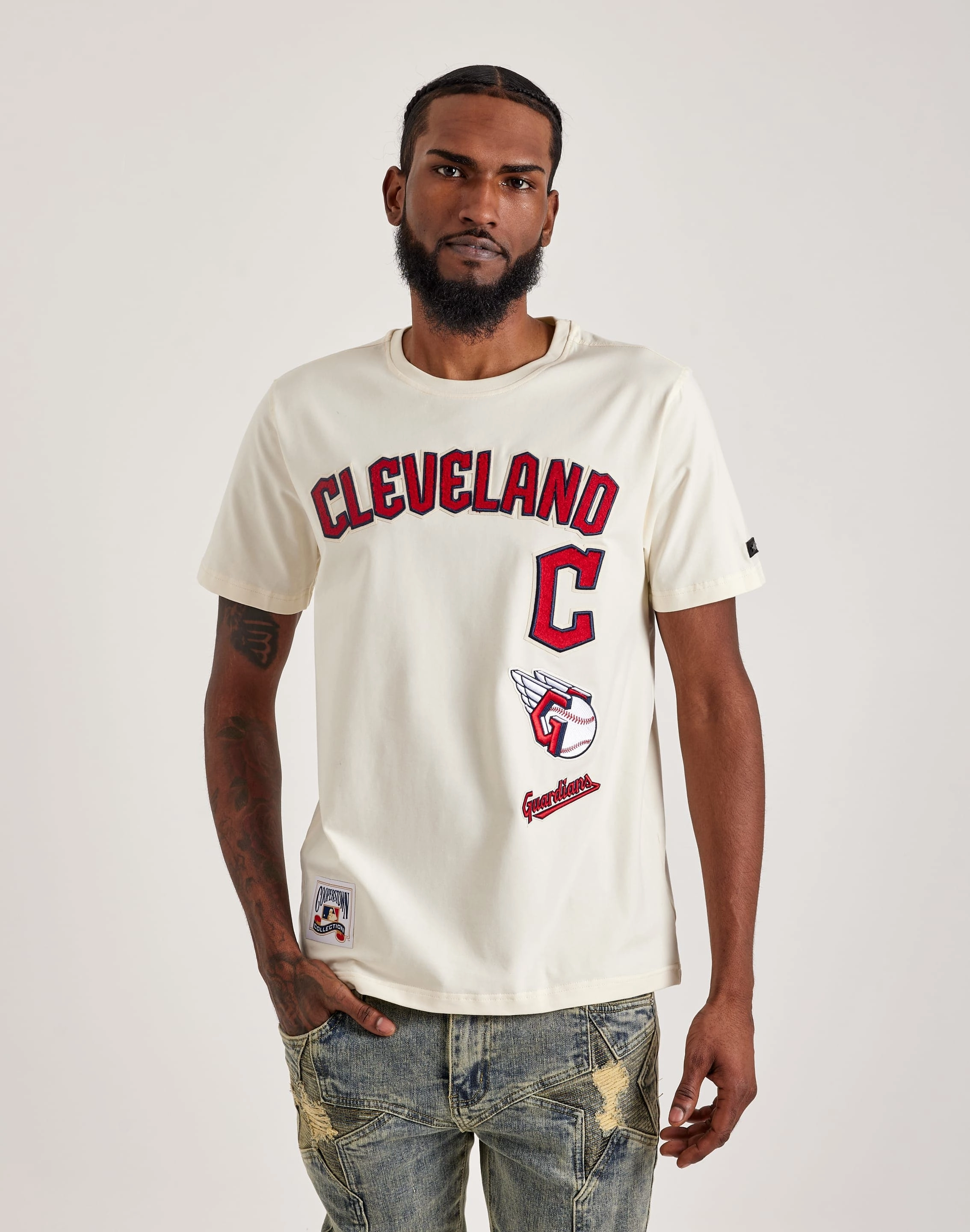 Autumn Flexible Torsion System Pro Standard MLB Cleveland Guardians Retro Classic Tee