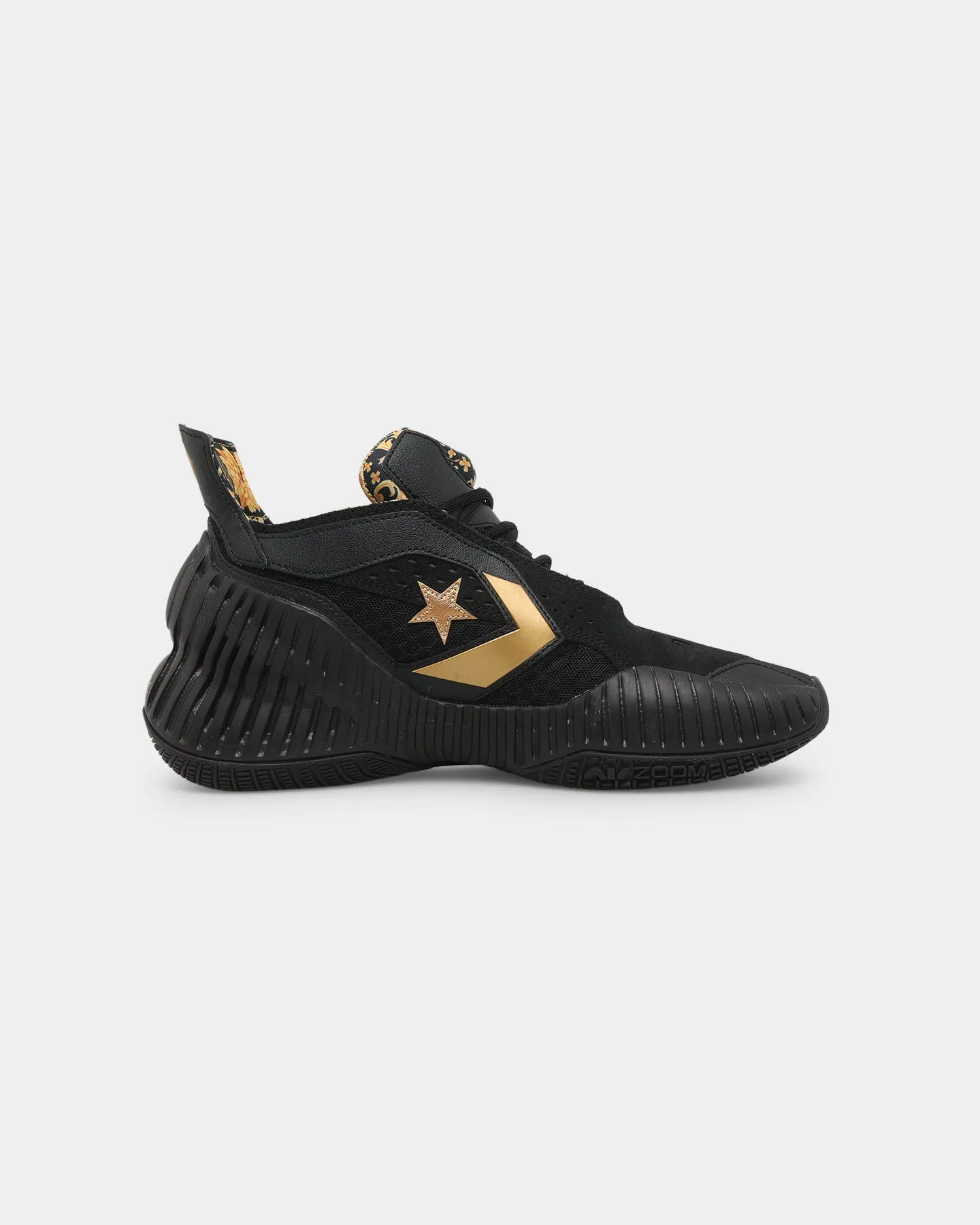 primary school students' loafers Converse All Star BB Prototype CX Mid Black/Gold/Black