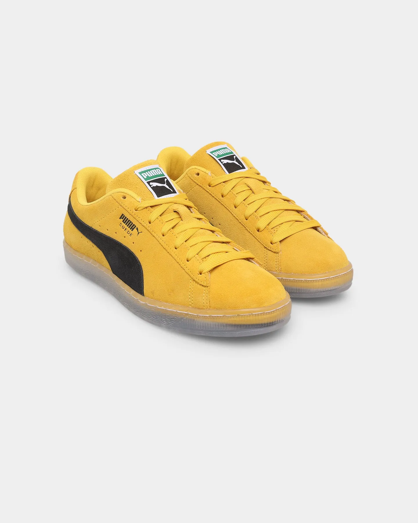 Convenient Puma Suede Translucent Shoes Spectra Yellow-Translucent